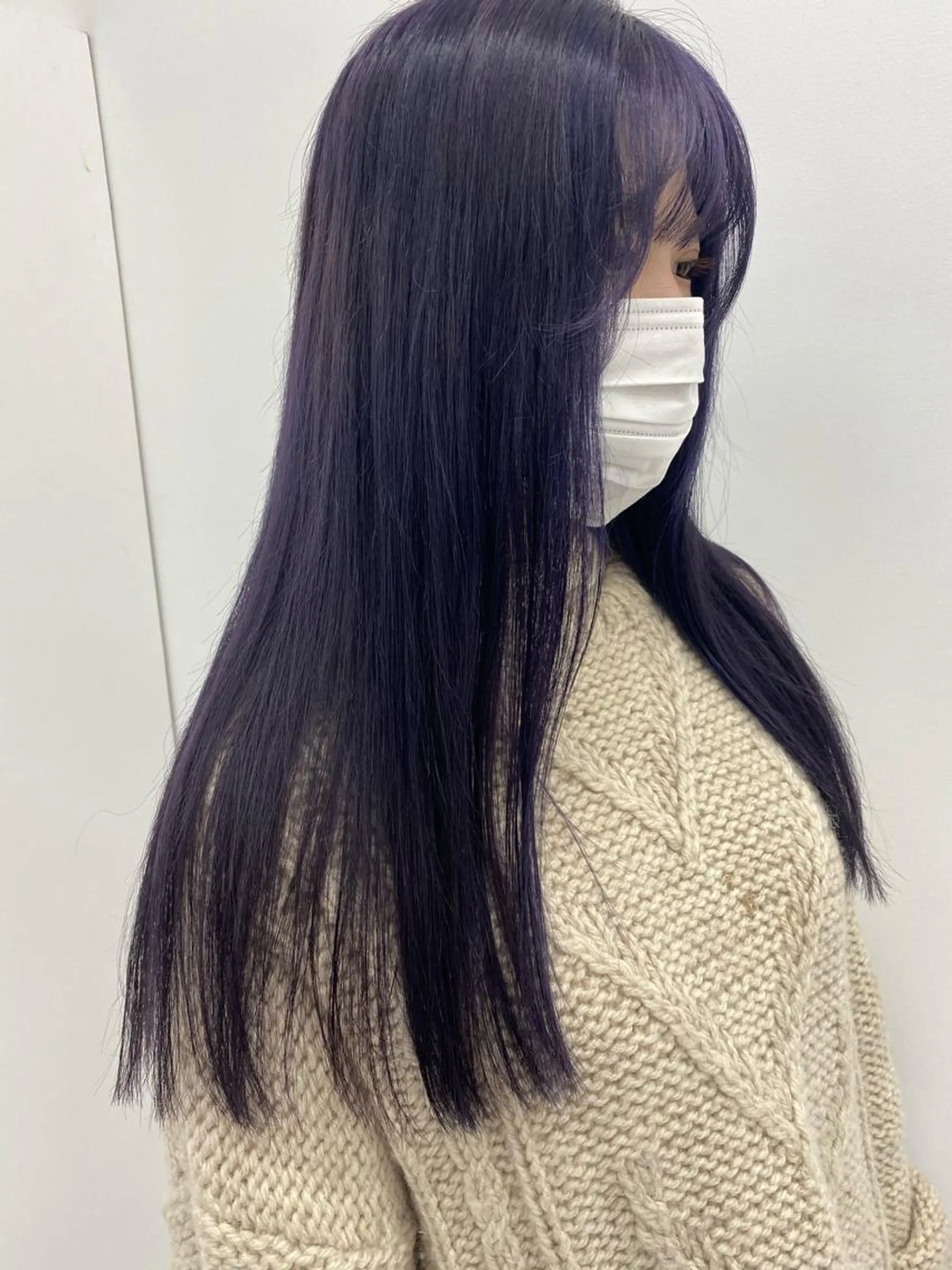 ロング カラー ディープパープル パープルカラー レイヤー/ハイトーン 🧸SENAのヘアスタイル