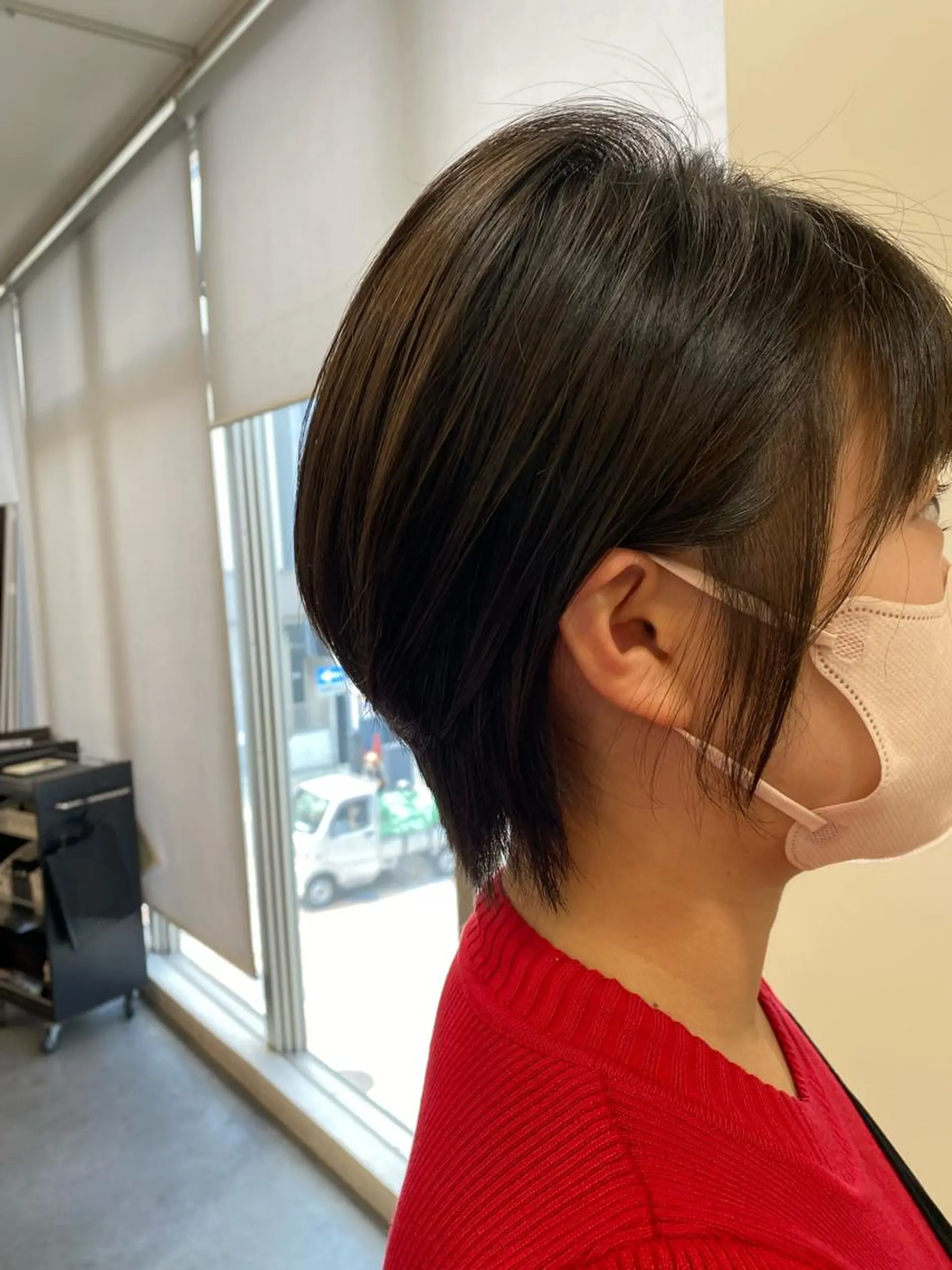 ショート カラー くびれヘア ショートヘア カット ヘアカラー トリートメント ヘッドスパ BLENDby happiness所属・KAORU/絹髪 /髪質改善/奈良のヘアスタイル