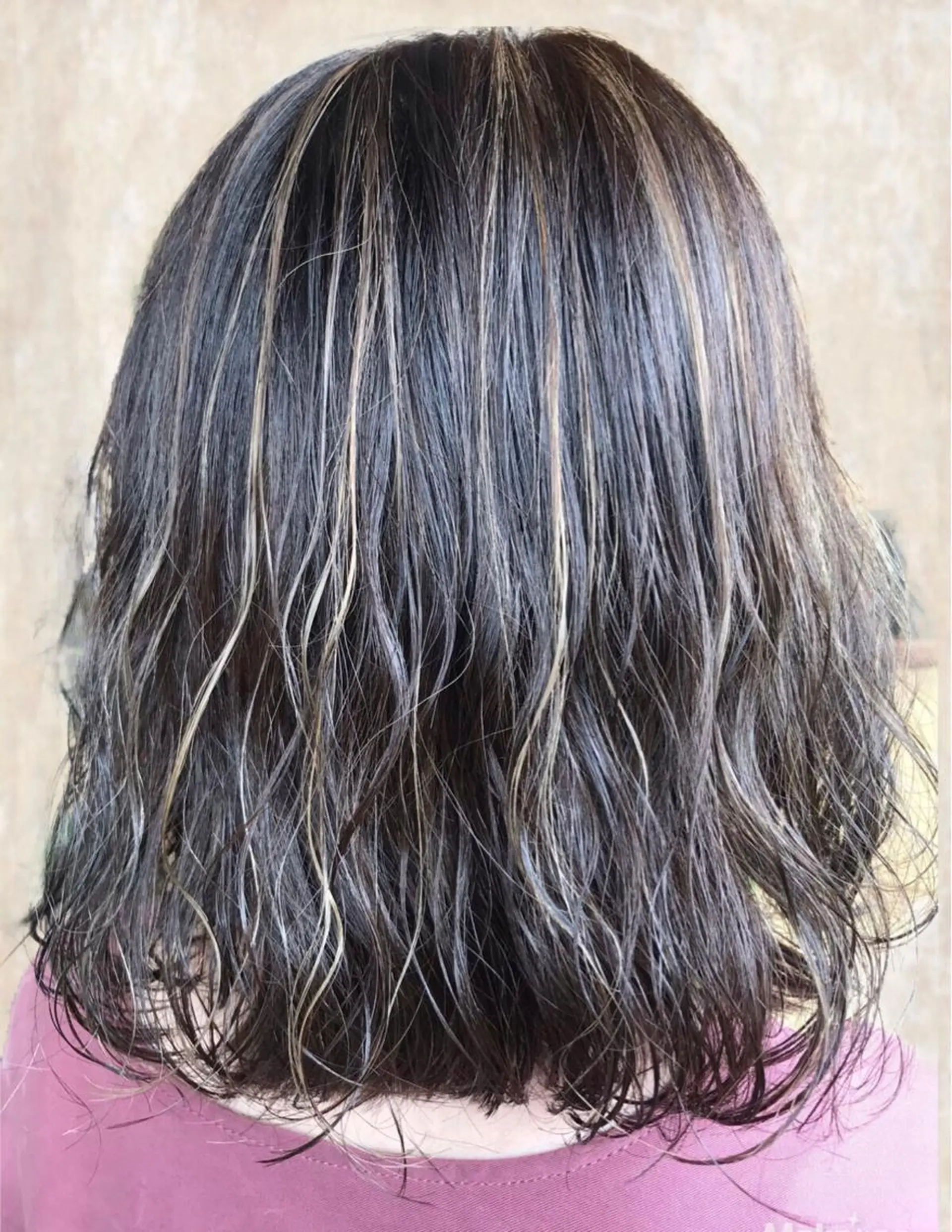 セミロング カラー ハイライトカラー ハイライト カット ヘアカラー トリートメント hair works raptureのヘアスタイル