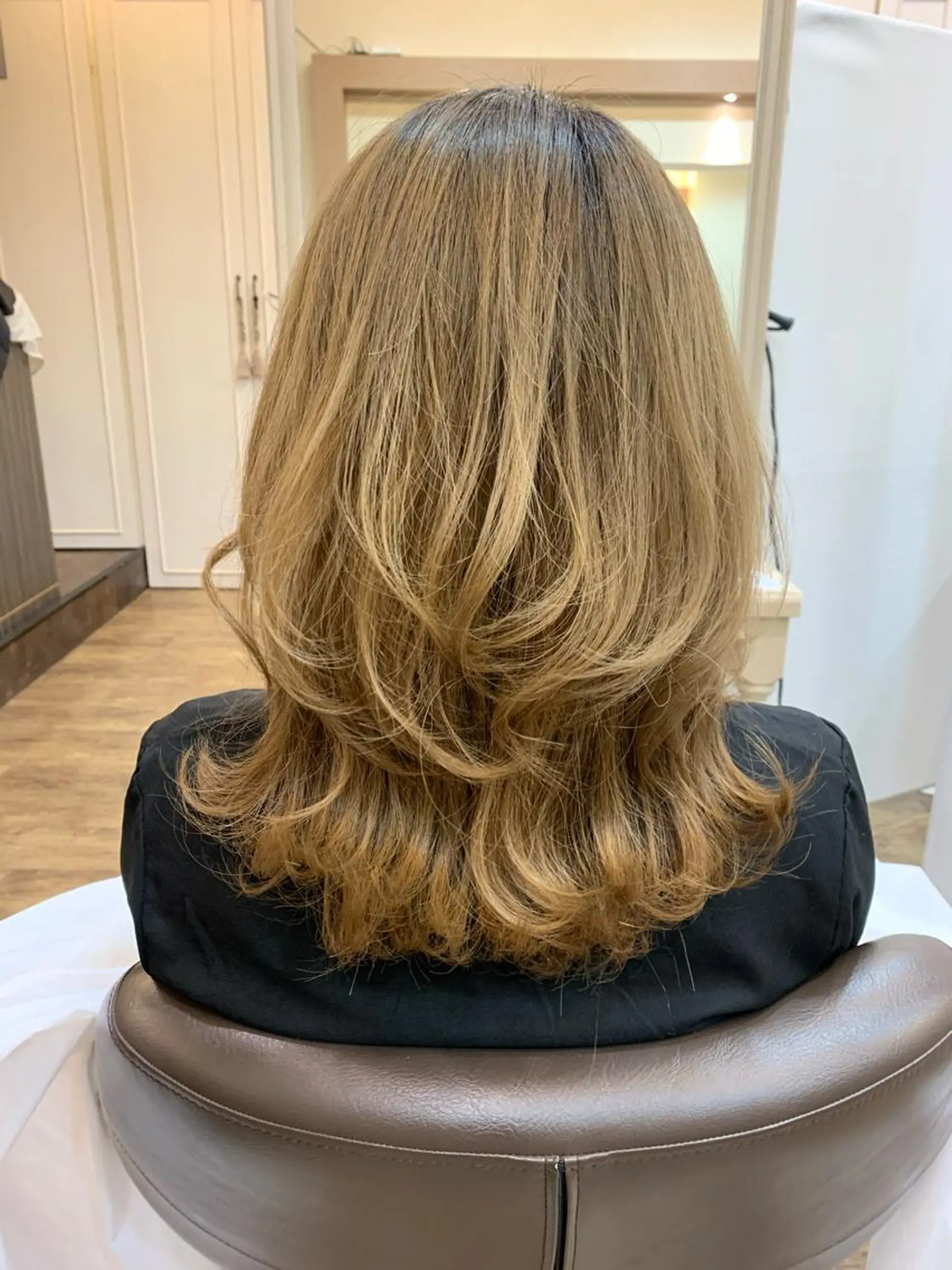 ロング レイヤーカット 福原遼華/小顔ショー ト/髪質改善のヘアスタイル