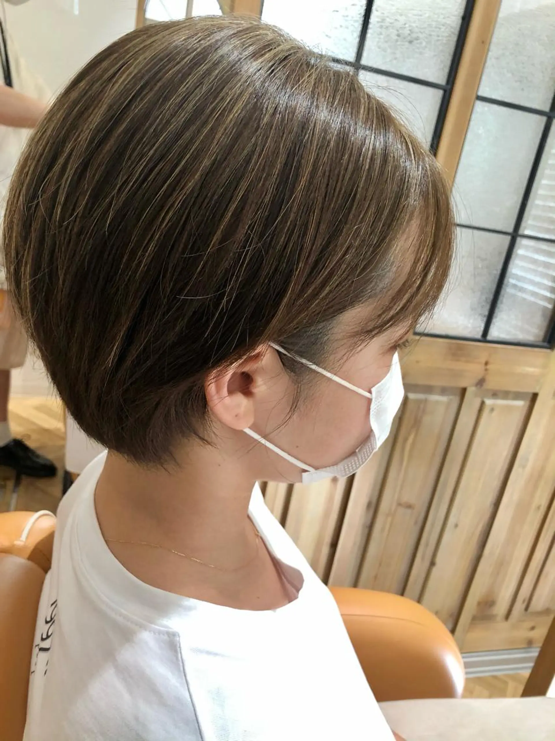 ショート カット ヘアカラー トリートメント -5歳大人ﾊｲﾗｲﾄ ✨津嘉山のヘアスタイル