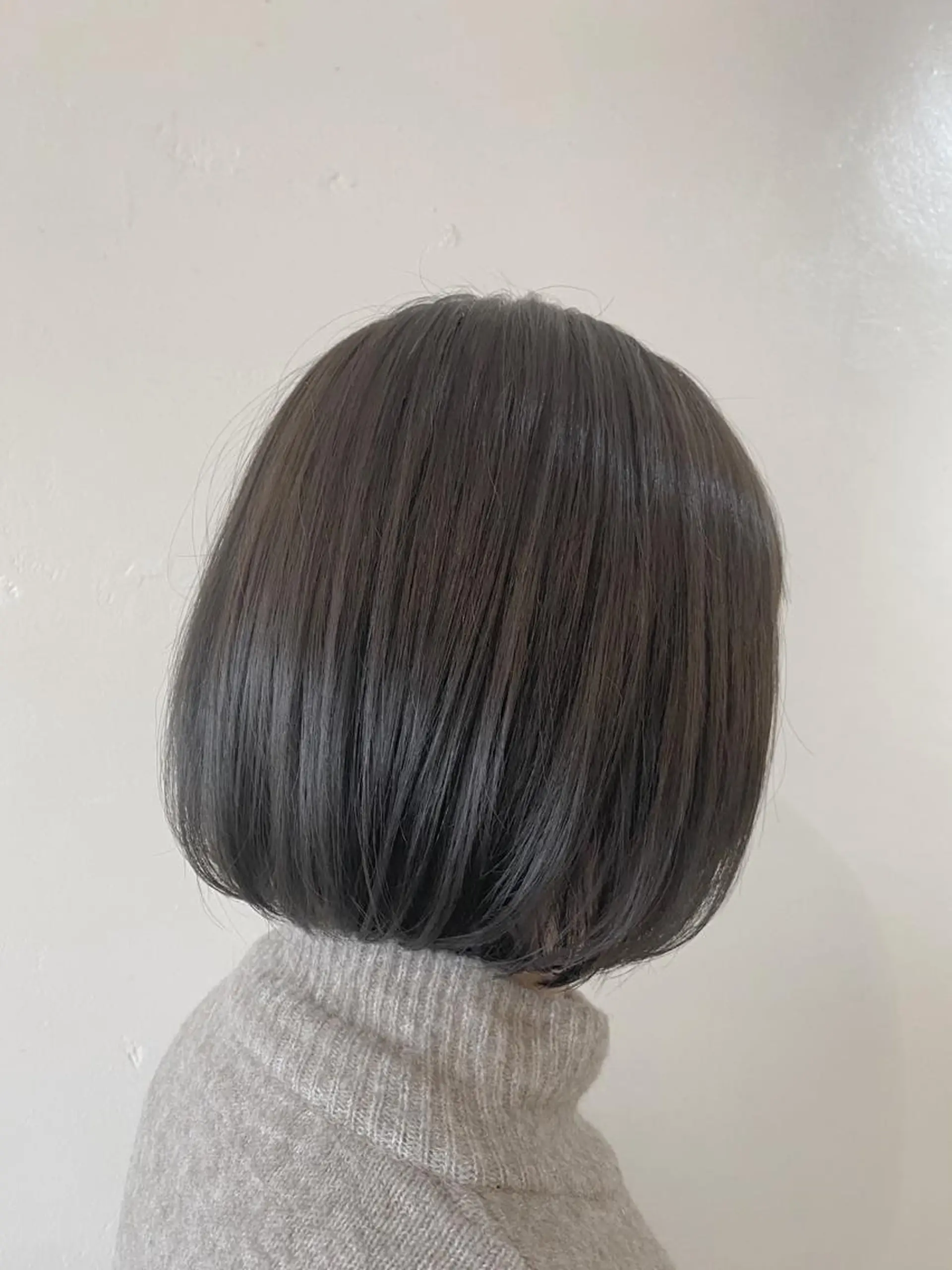 ミディアム カラー グレージュ ボブ stylist🎨 aye牧野莉香のヘアスタイル