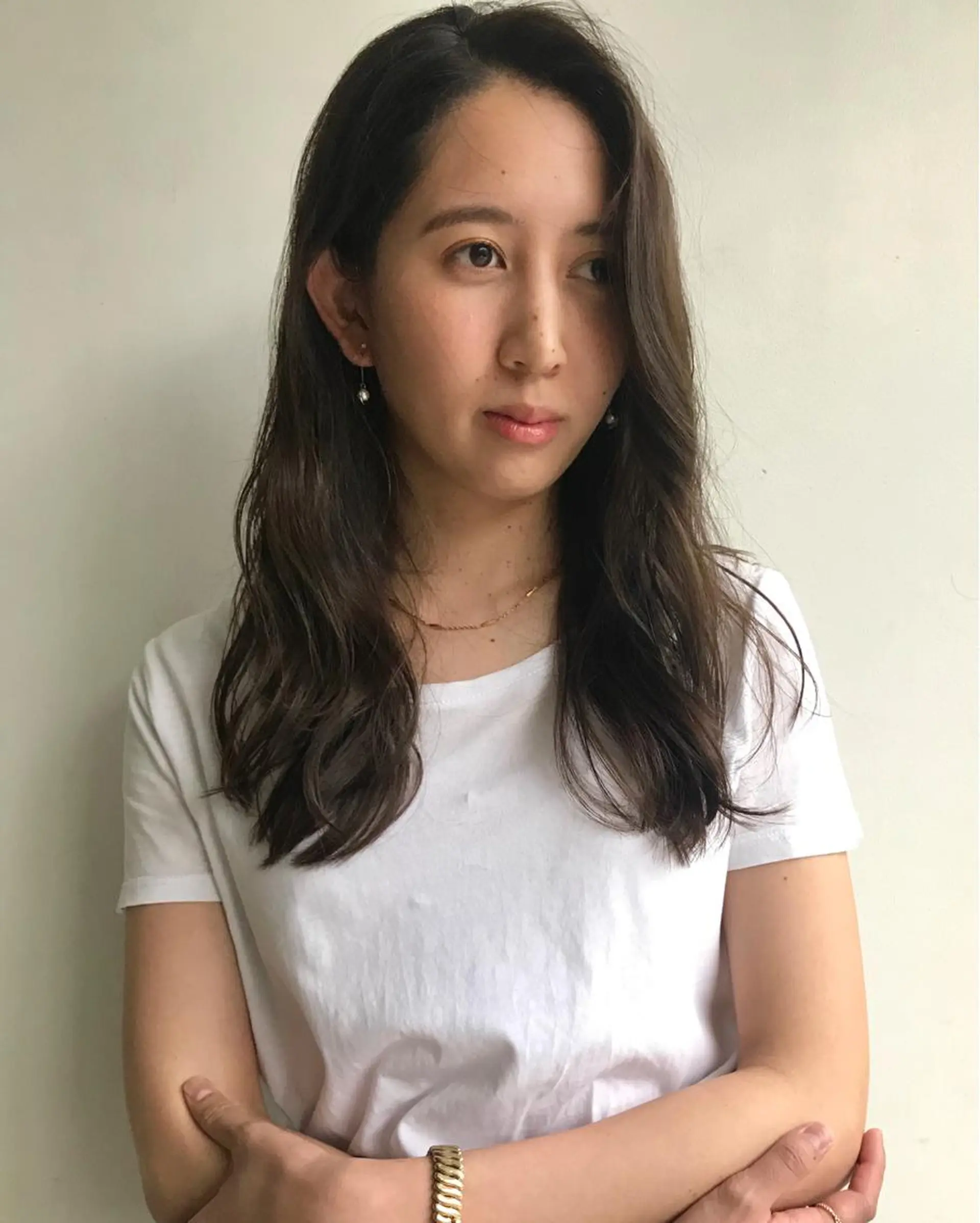 セミロング カラー イルミナカラー les baladins du miroir所属・🍃YURI 🍃のヘアスタイル