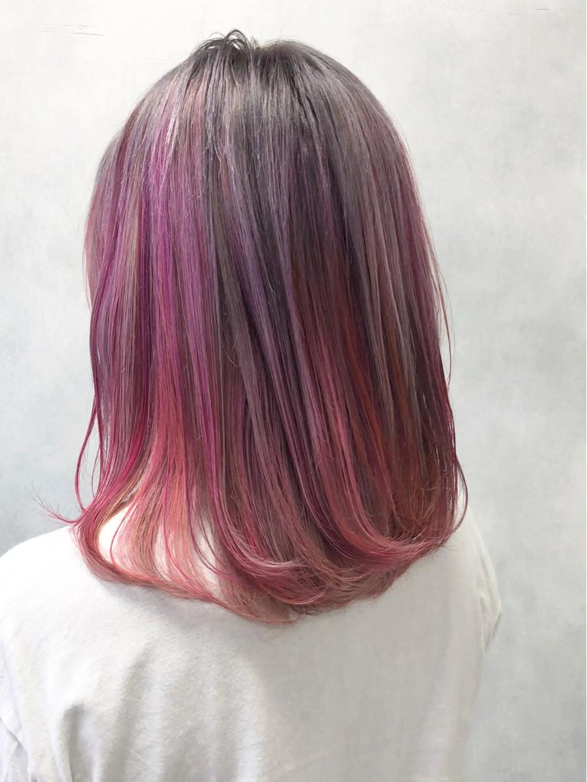 ミディアム ハイライト 小澤大輔 YOLO hairのヘアスタイル