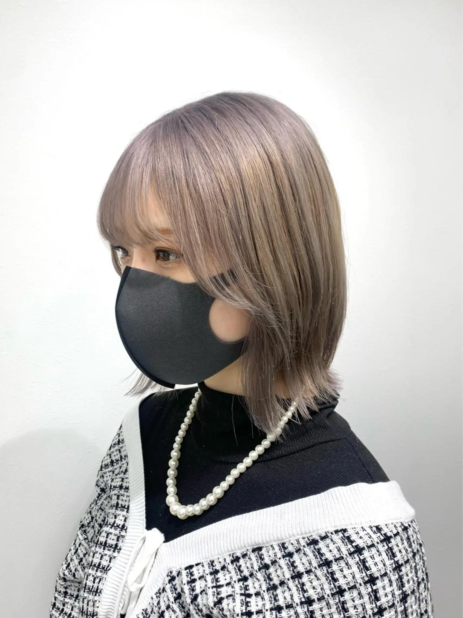 ミディアム カラー レイヤー ハイトーン 暖色⭐︎KANAKOのヘアスタイル