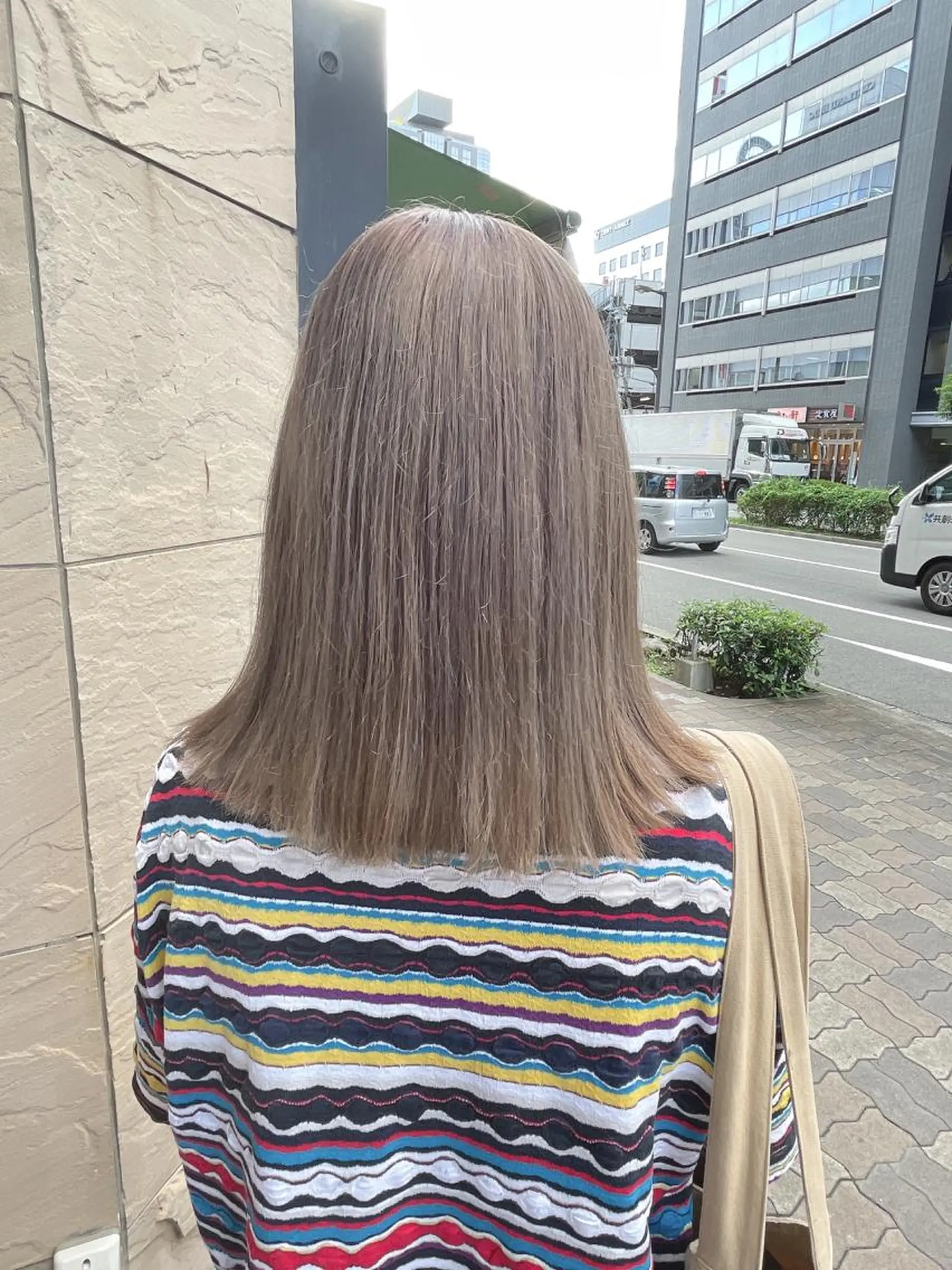 ミディアム 天王寺ハイトーン rinkaのヘアスタイル