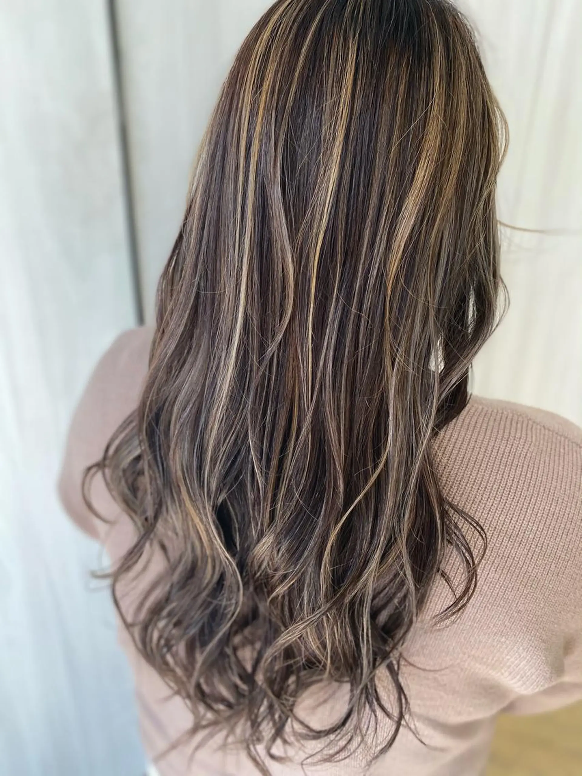 ロング カラー ヘアアレンジ ハイライトカラー 3Dハイライト ハイライト カット トリートメント 松井 敬太郎のヘアスタイル