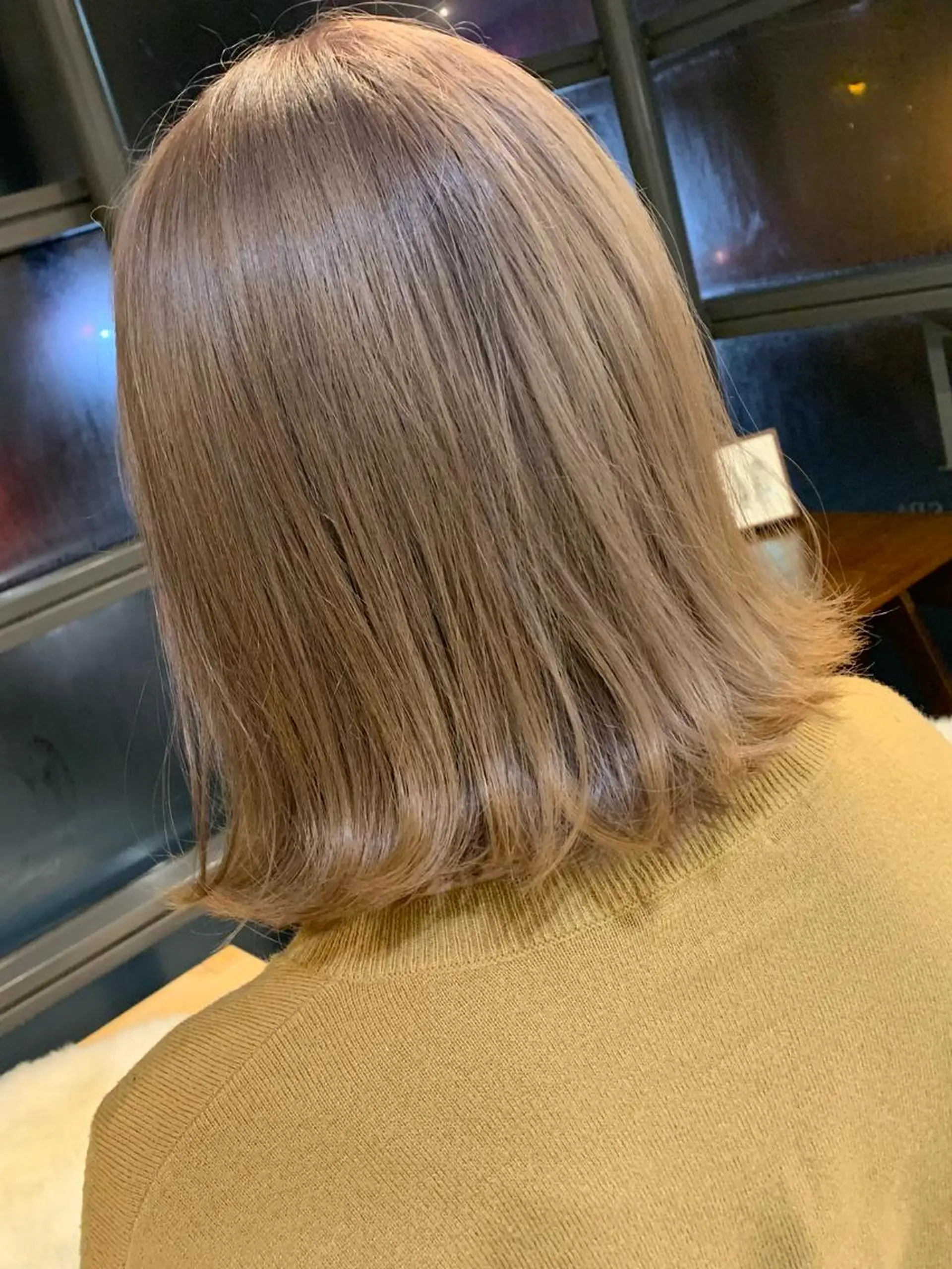 ミディアム カラー カット ヘアカラー 月200名以上担当 六甲徒歩30秒のヘアスタイル