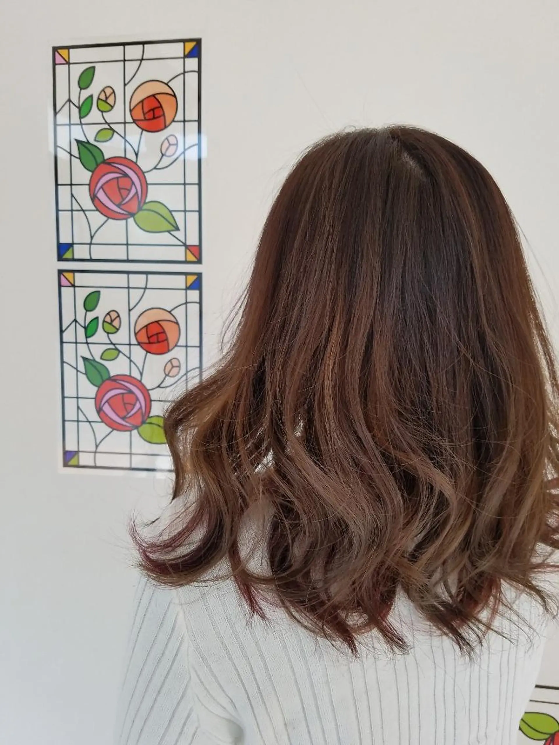 ミディアム カラー ベージュカラー 髪質改善/ハイライト 小林秀樹のヘアスタイル