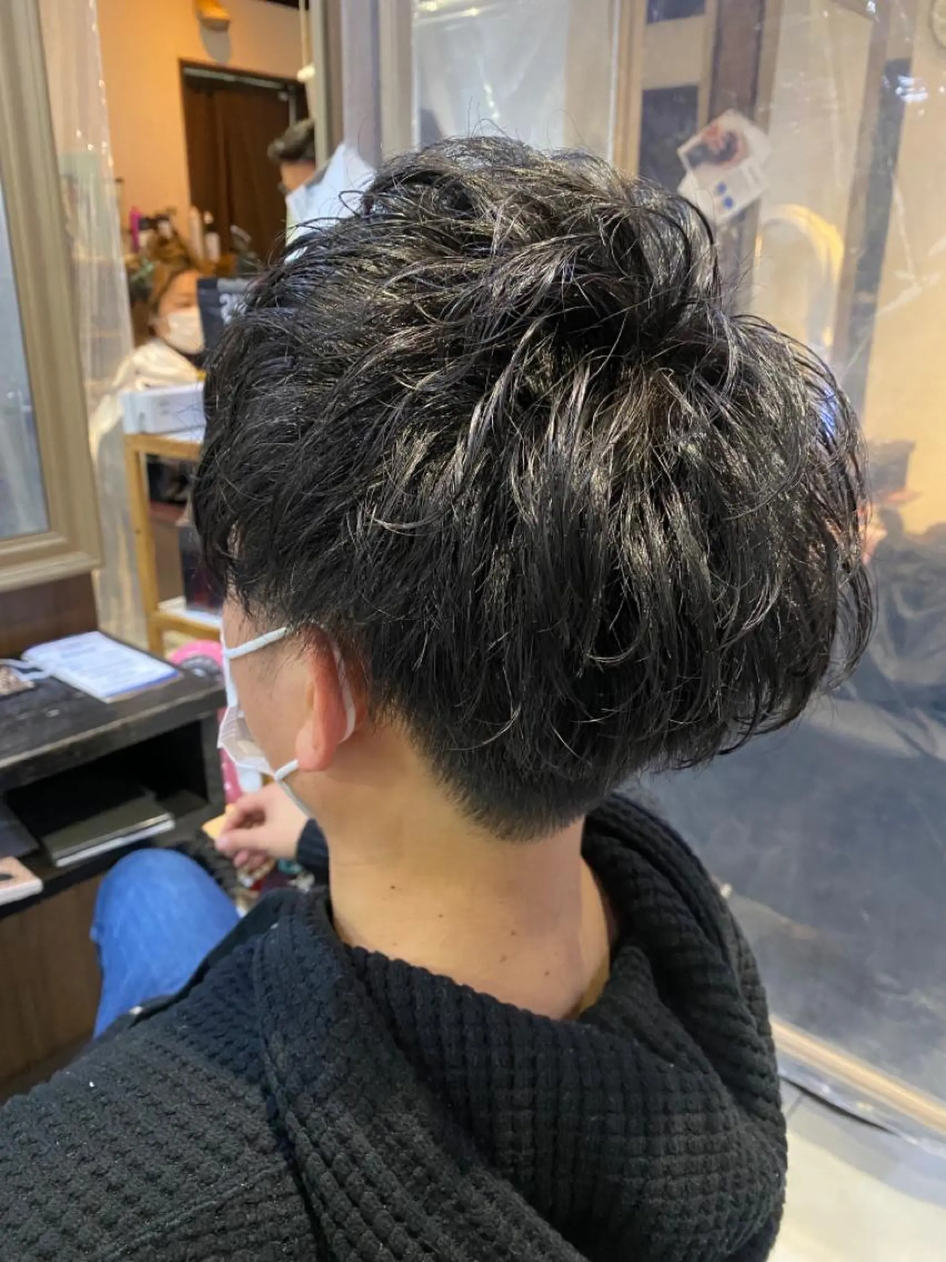 ショート メンズ カット パーマ La ciel両国 岩船のヘアスタイル