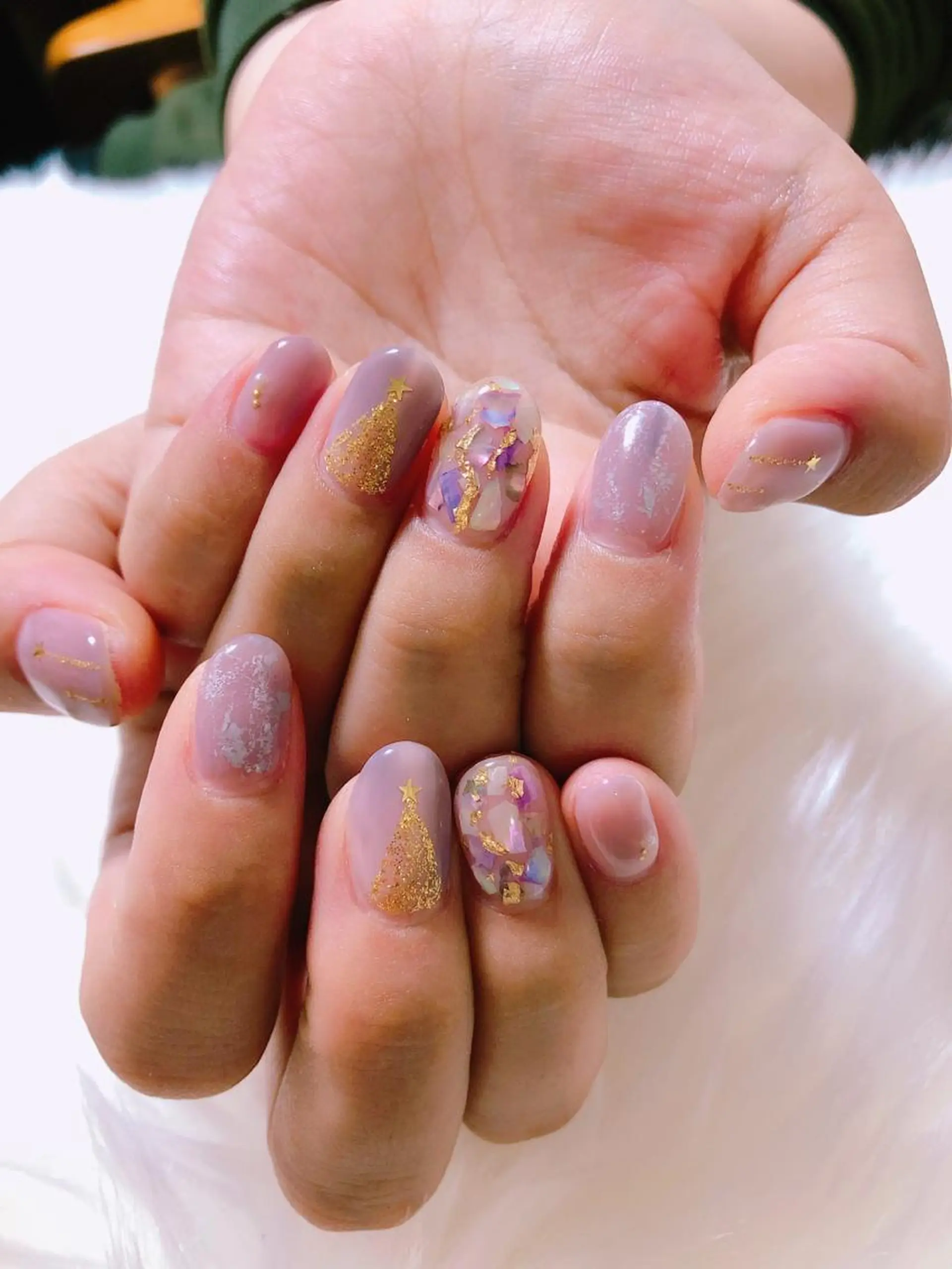 ネイル 冬ネイル クリスマス kiki nail 二子玉川のネイルデザイン