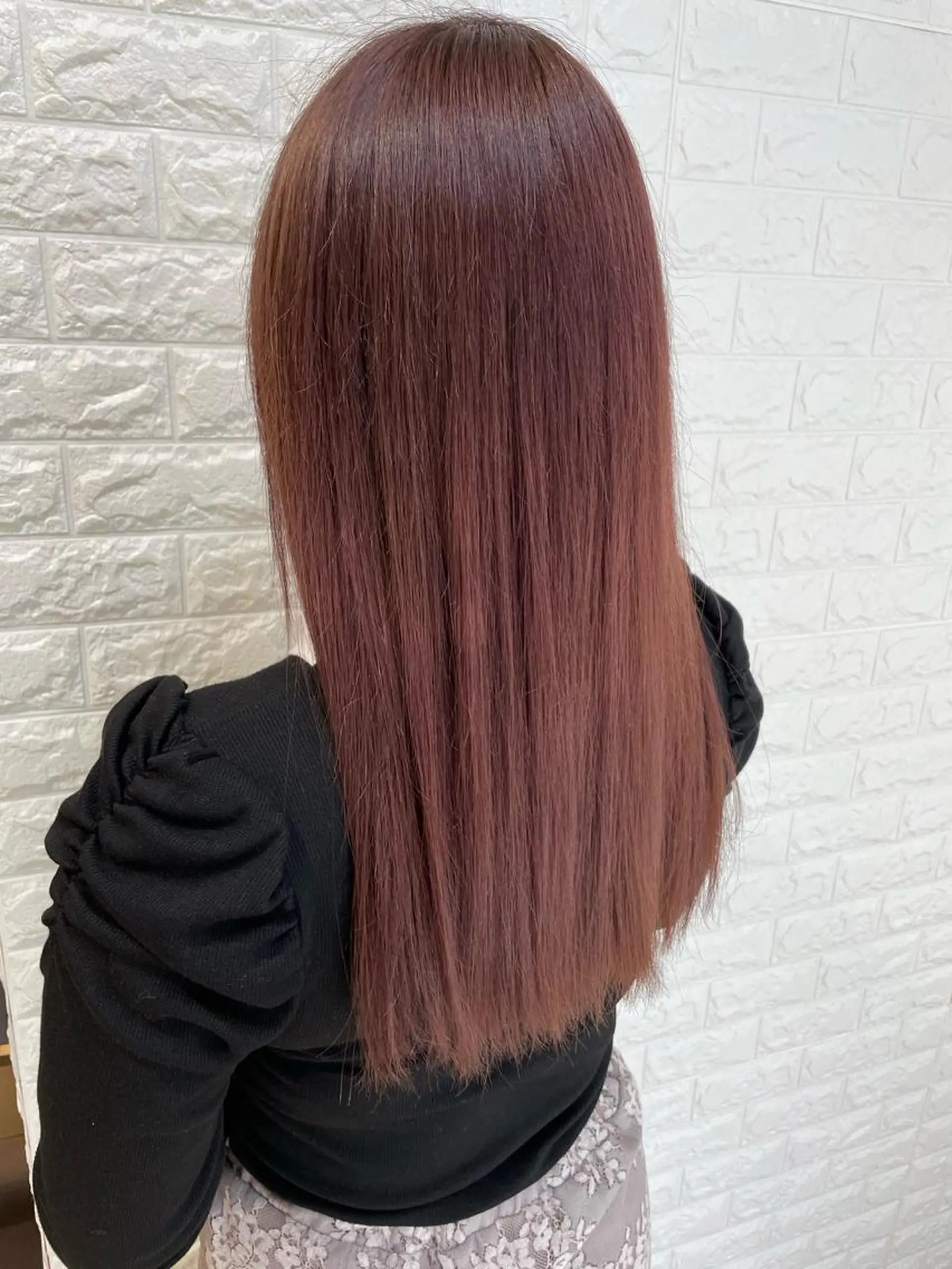 ロング カラー カット ヘアカラー 福森 みずきのヘアスタイル