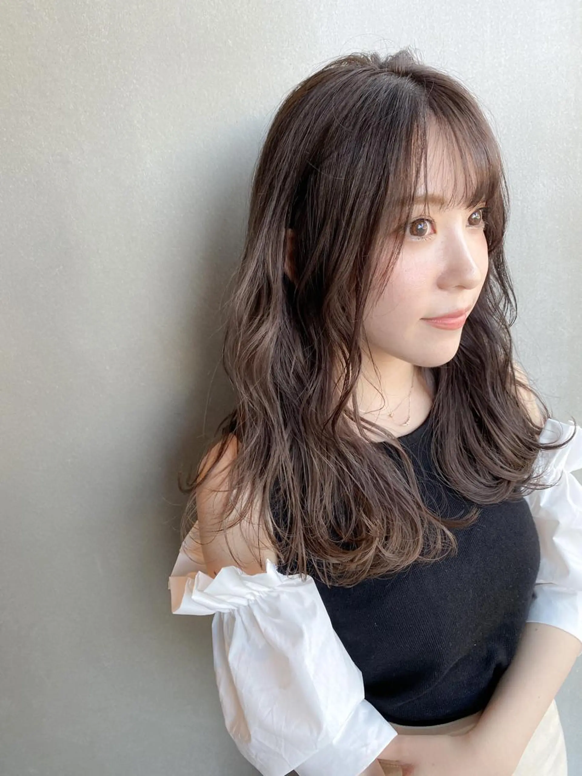 セミロング カラー カット ヘアカラー 【天満1艶髪】潤艶/ 髪質改善🌹釣本竜哉のヘアスタイル