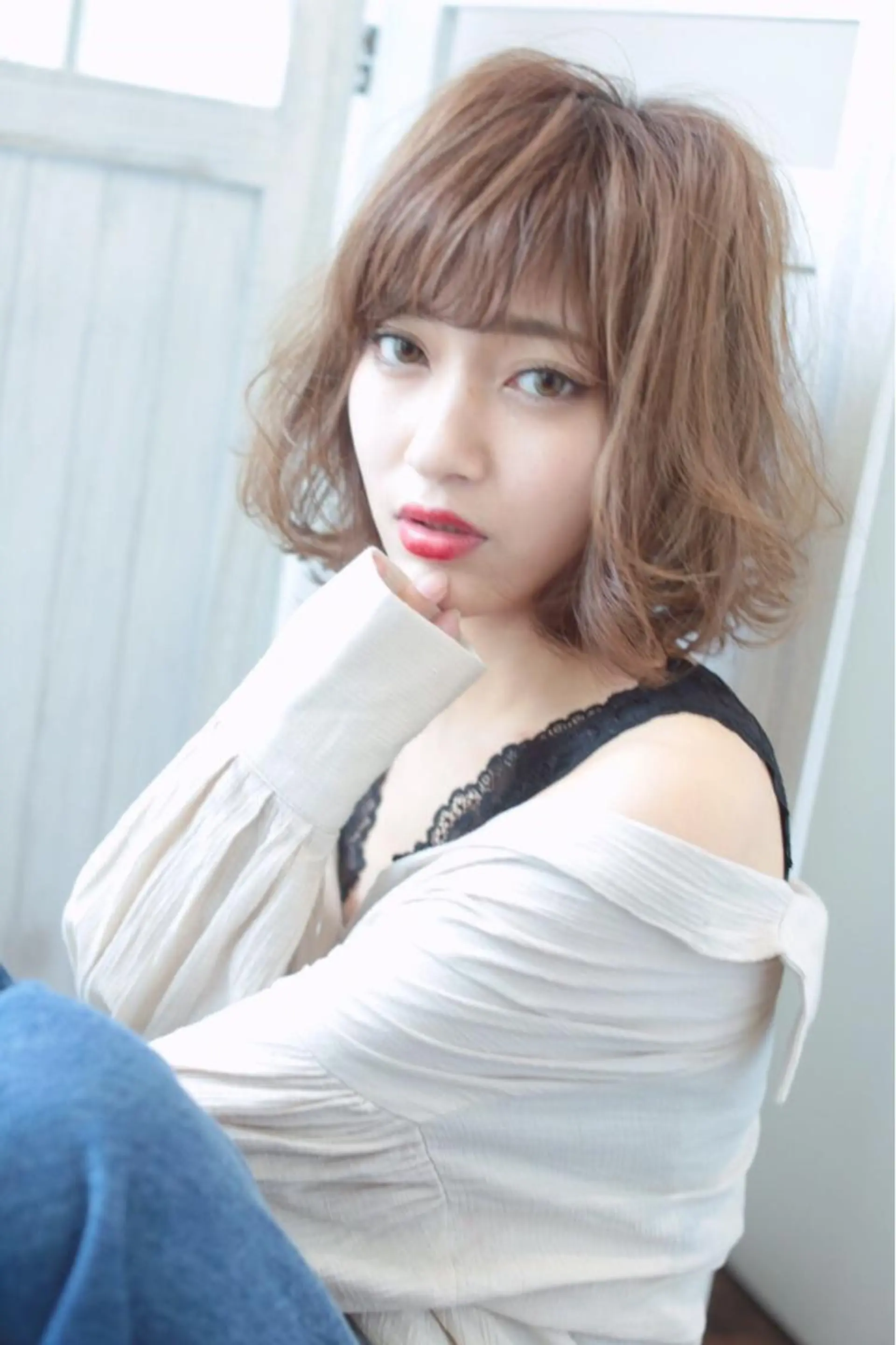 ミディアム トリートメント ◎髪質改善/艶カラー ◎voyageのヘアスタイル