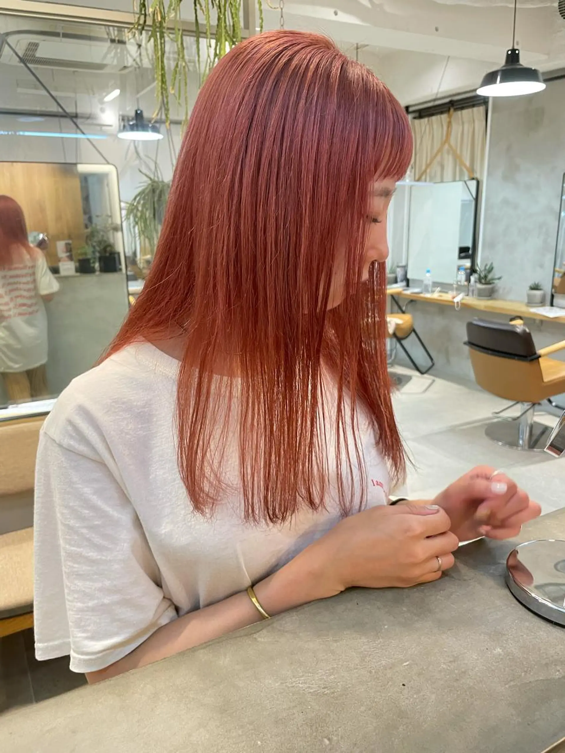 ロング ヘアカラー 林 隆平のヘアスタイル