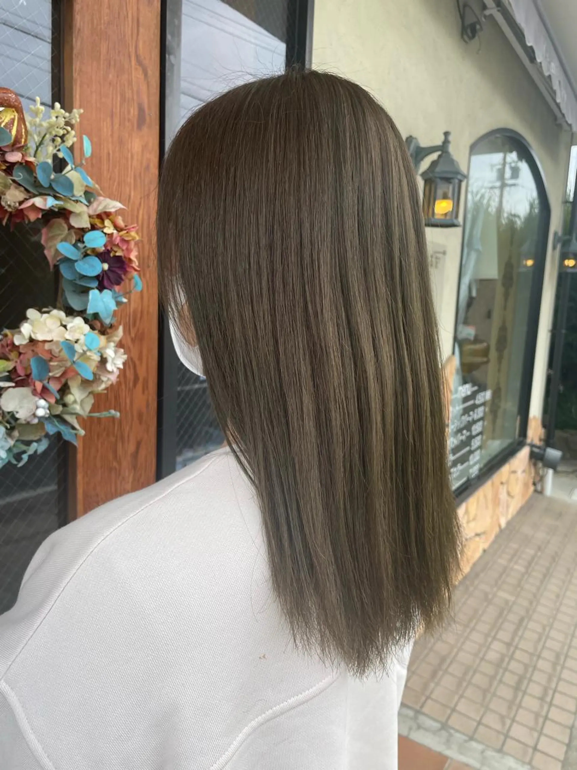 カラー ベージュカラー オリーブベージュ hair  make echo所属・hair make echo滿木あい花のヘアスタイル