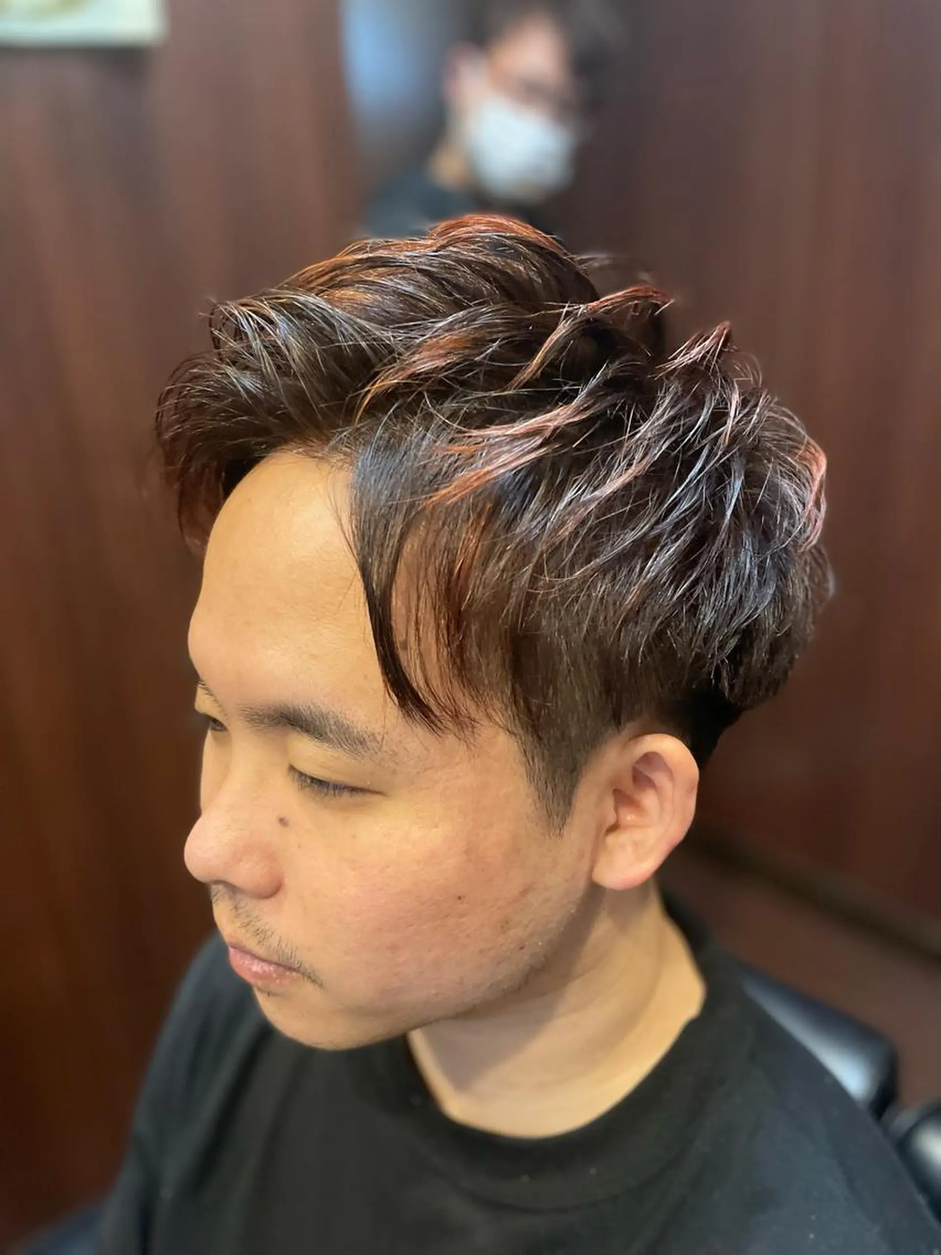 ミディアム 佐藤 康太のヘアスタイル
