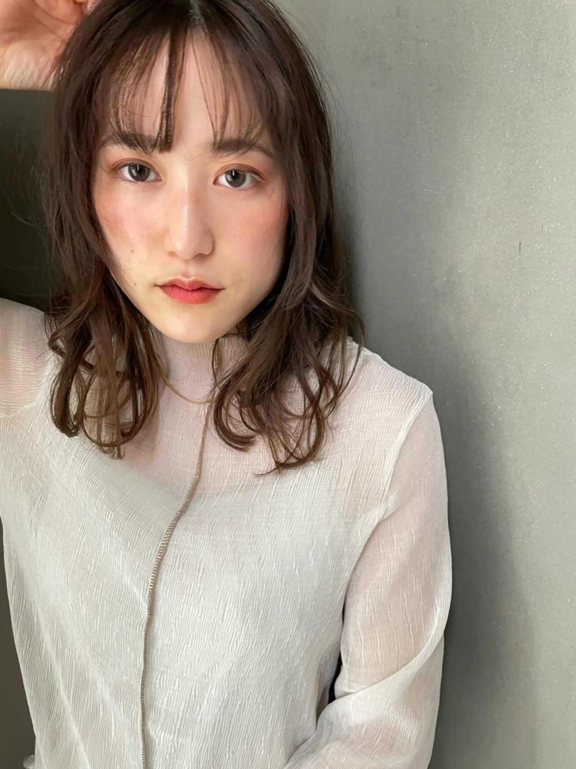 ミディアム mono.所属・南茨/ヘッドスパ /カット/momoのヘアスタイル