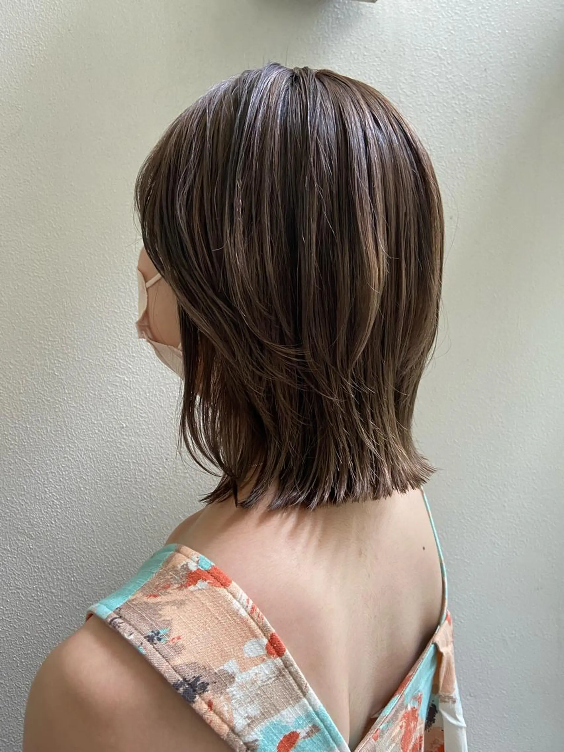 ミディアム レイヤーカット ボブ/透明感カラー 🧸YUI❤️のヘアスタイル