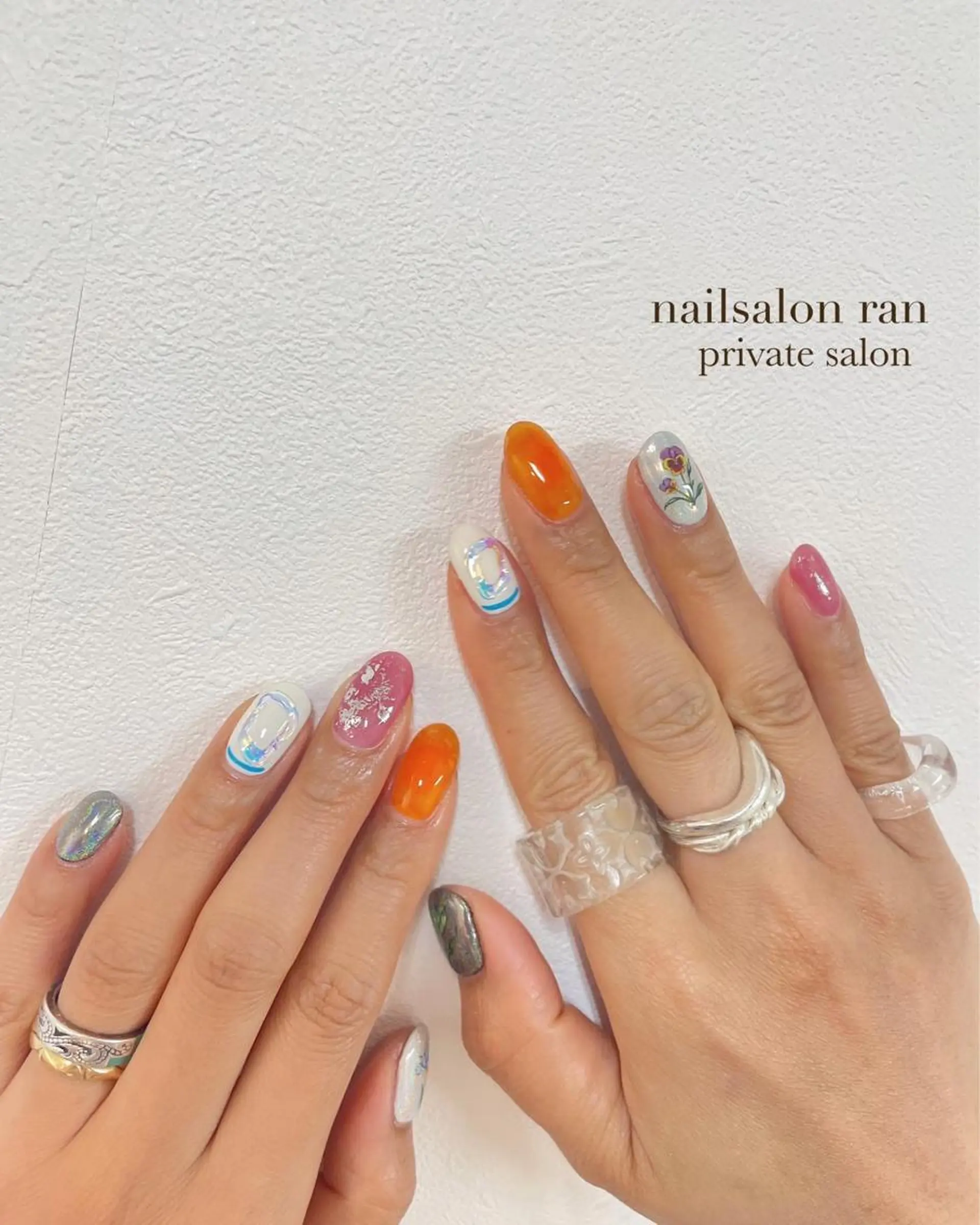 ネイル ニュアンスネイル nailsalon ranのネイルデザイン