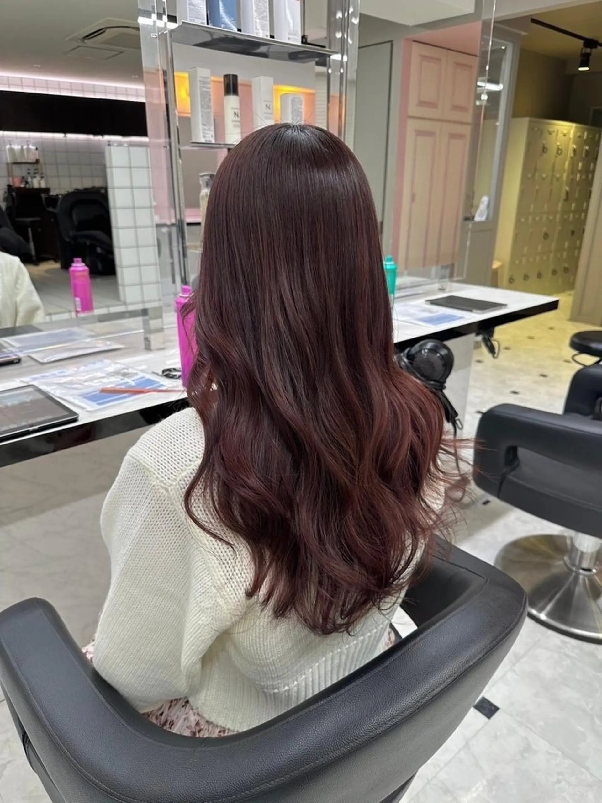 ロング ヘアアレンジ カット パーマ 🫧暗染艶カラー🫧 yosuke横浜のヘアスタイル