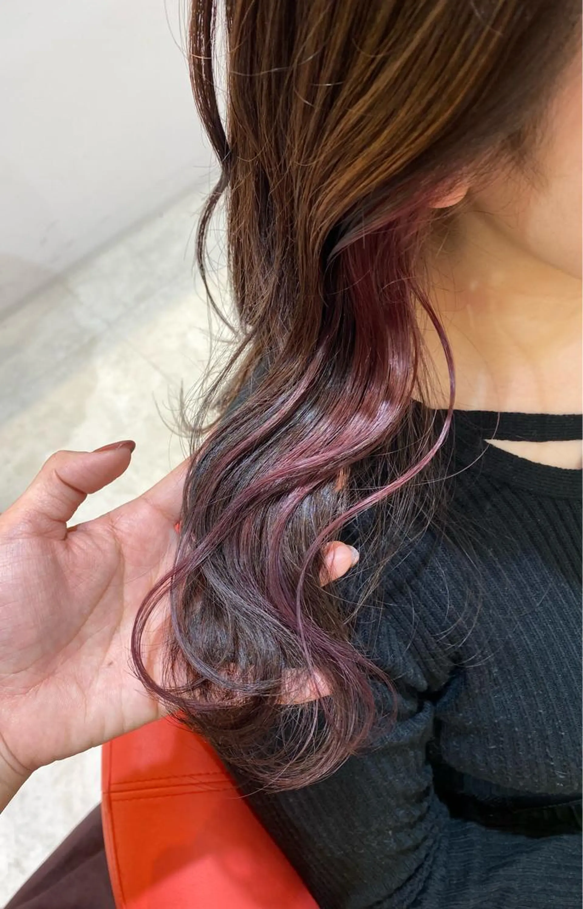 セミロング カット ヘアカラー Number CHIHIROのヘアスタイル