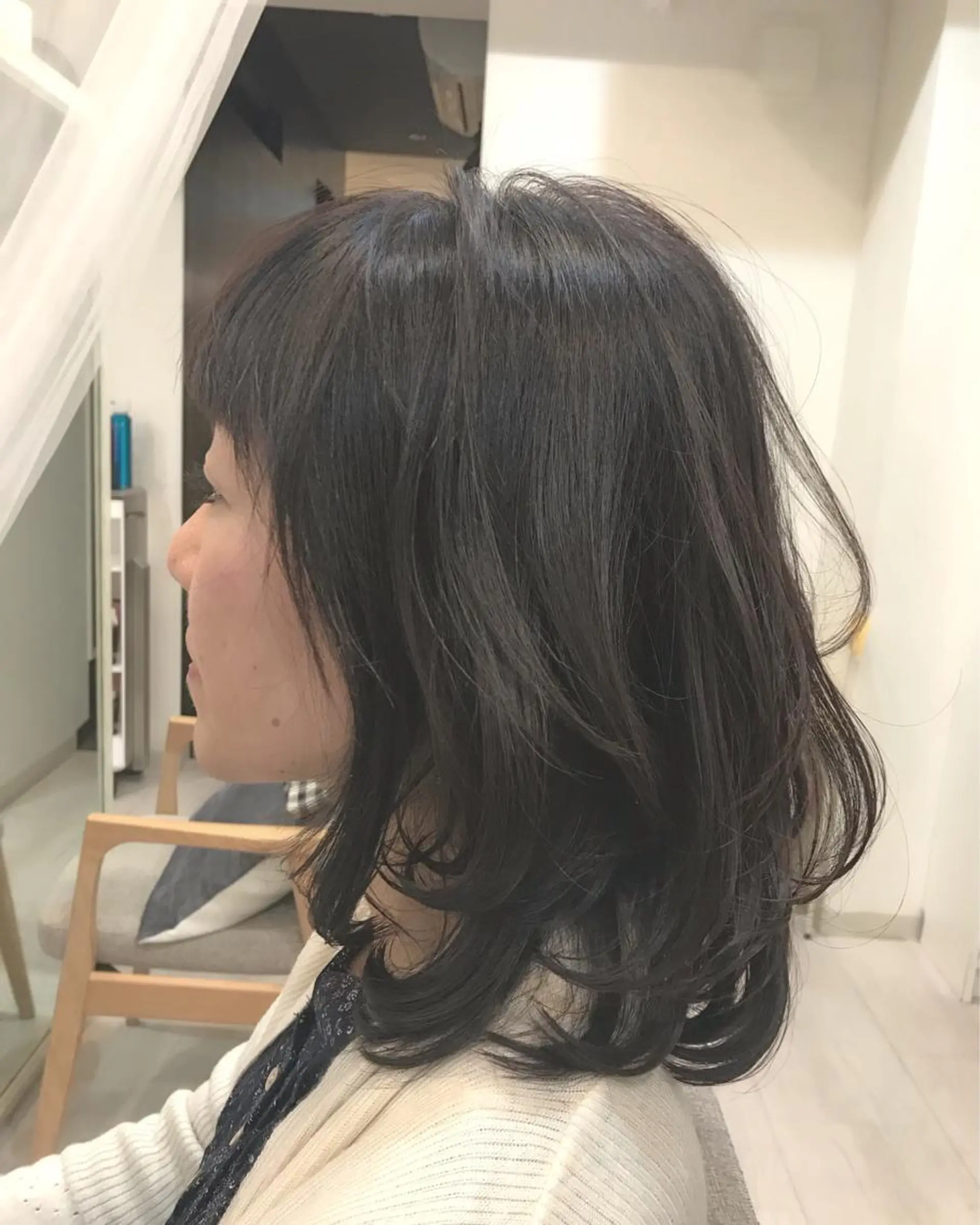 ミディアム ALVAREZ BARBER SHOP所属・takebuchi harukaのヘアスタイル