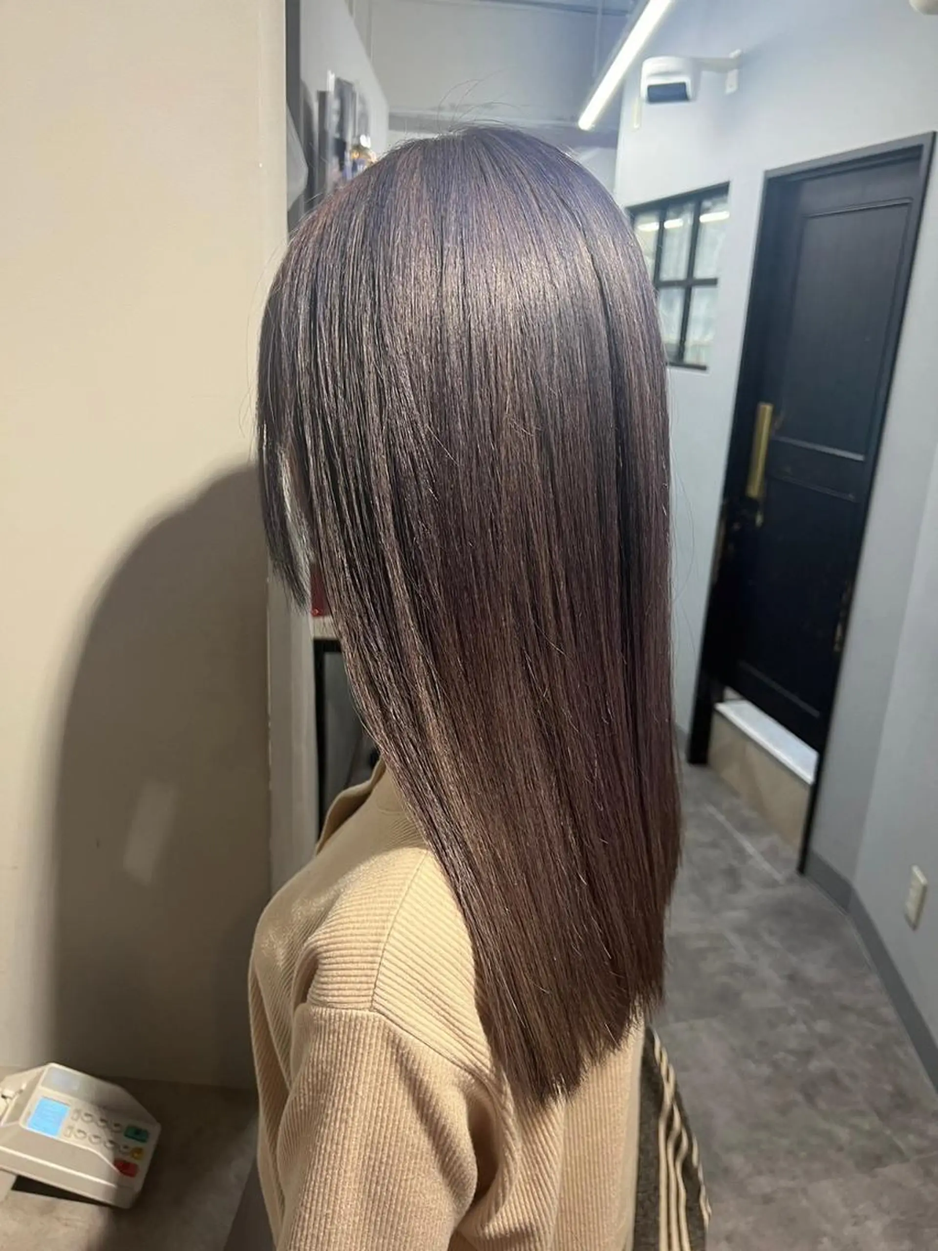 セミロング カラー バレイヤージュ ベージュカラー ブリーチ ケアブリーチ ダブルカラー カット ヘアカラー トリートメント N° aria 三軒茶屋のヘアスタイル