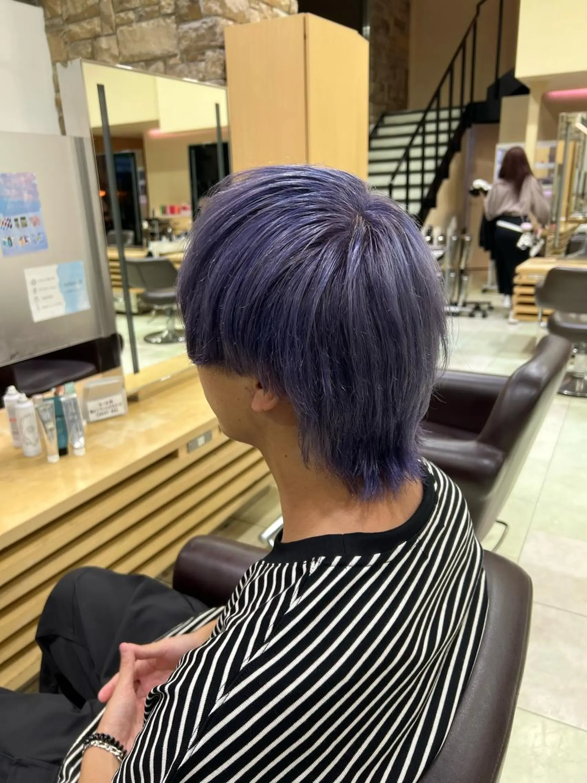 カラー メンズ ヘアカラー トリートメント 韓国ヘアダウンパーマ シャドウパーマ/航太のヘアスタイル