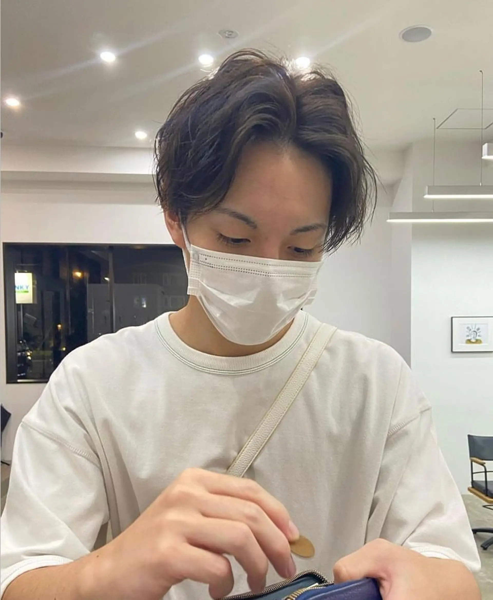パーマ メンズ メンズパーマ カット 山岸 未玖のヘアスタイル