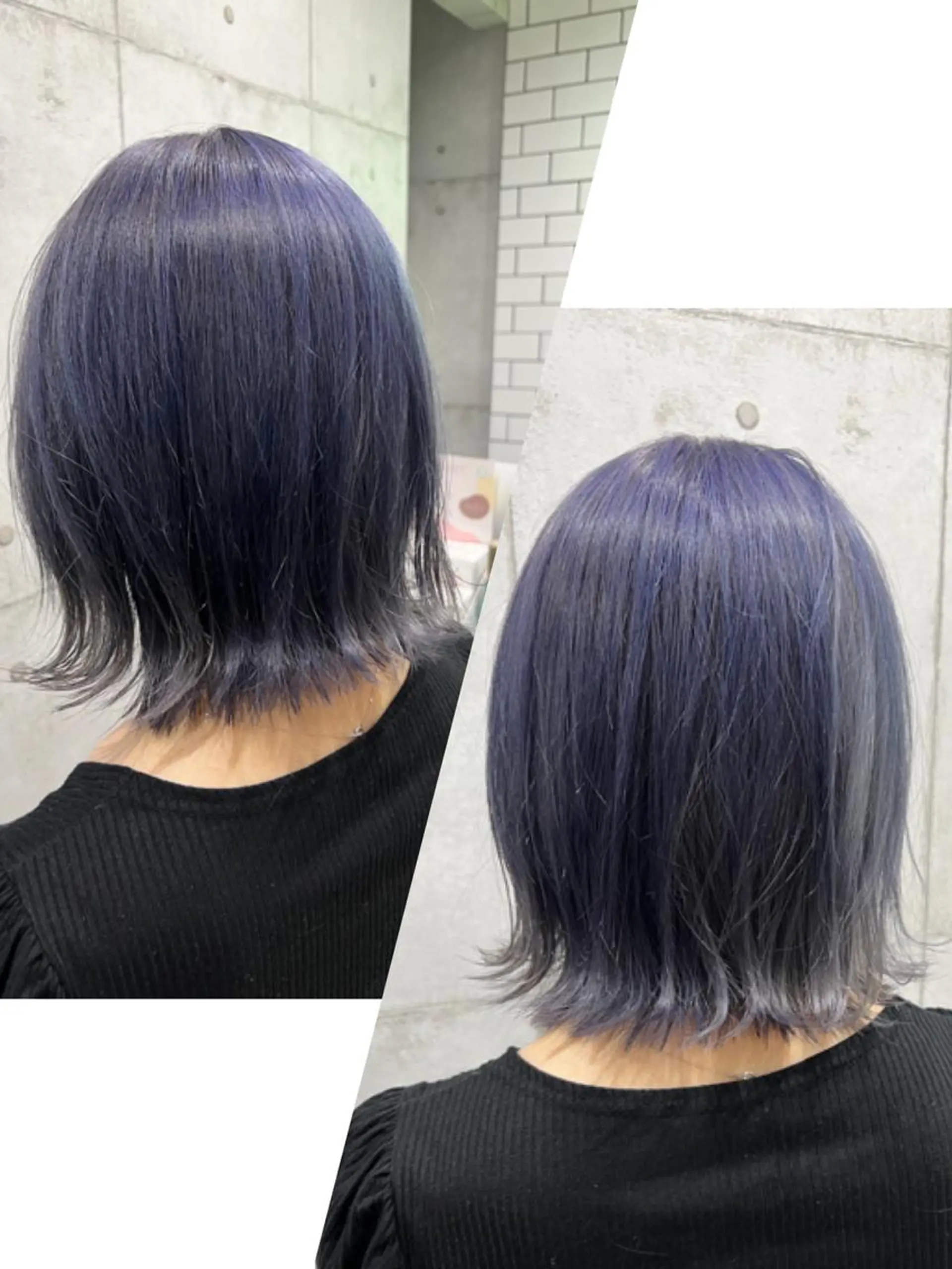 ミディアム パープルカラー カット ヘアカラー トリートメント 💫newi💫村上 孝一のヘアスタイル