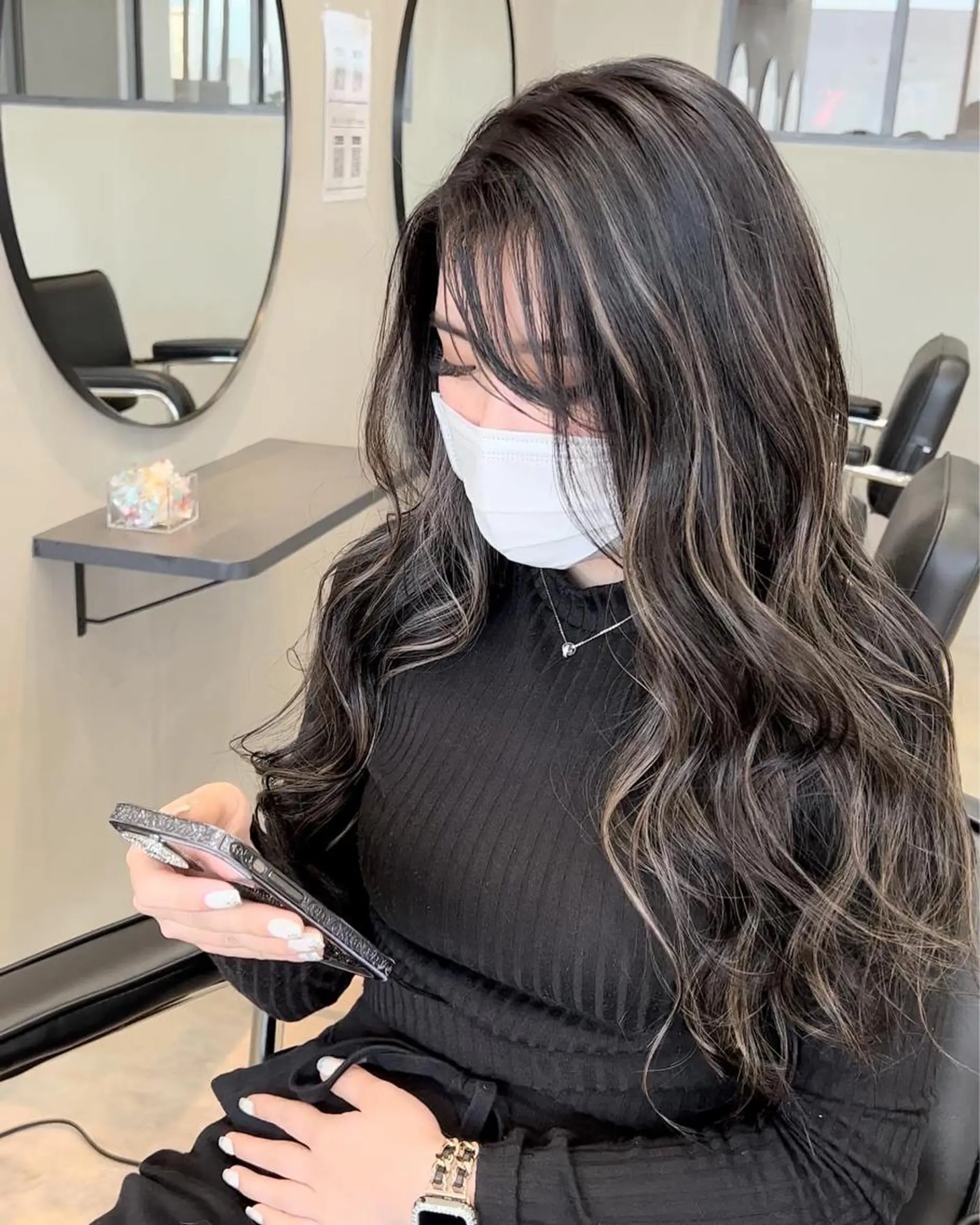 ロング カラー カット ヘアカラー トリートメント lafith hair leco所属・西金 徹のヘアスタイル