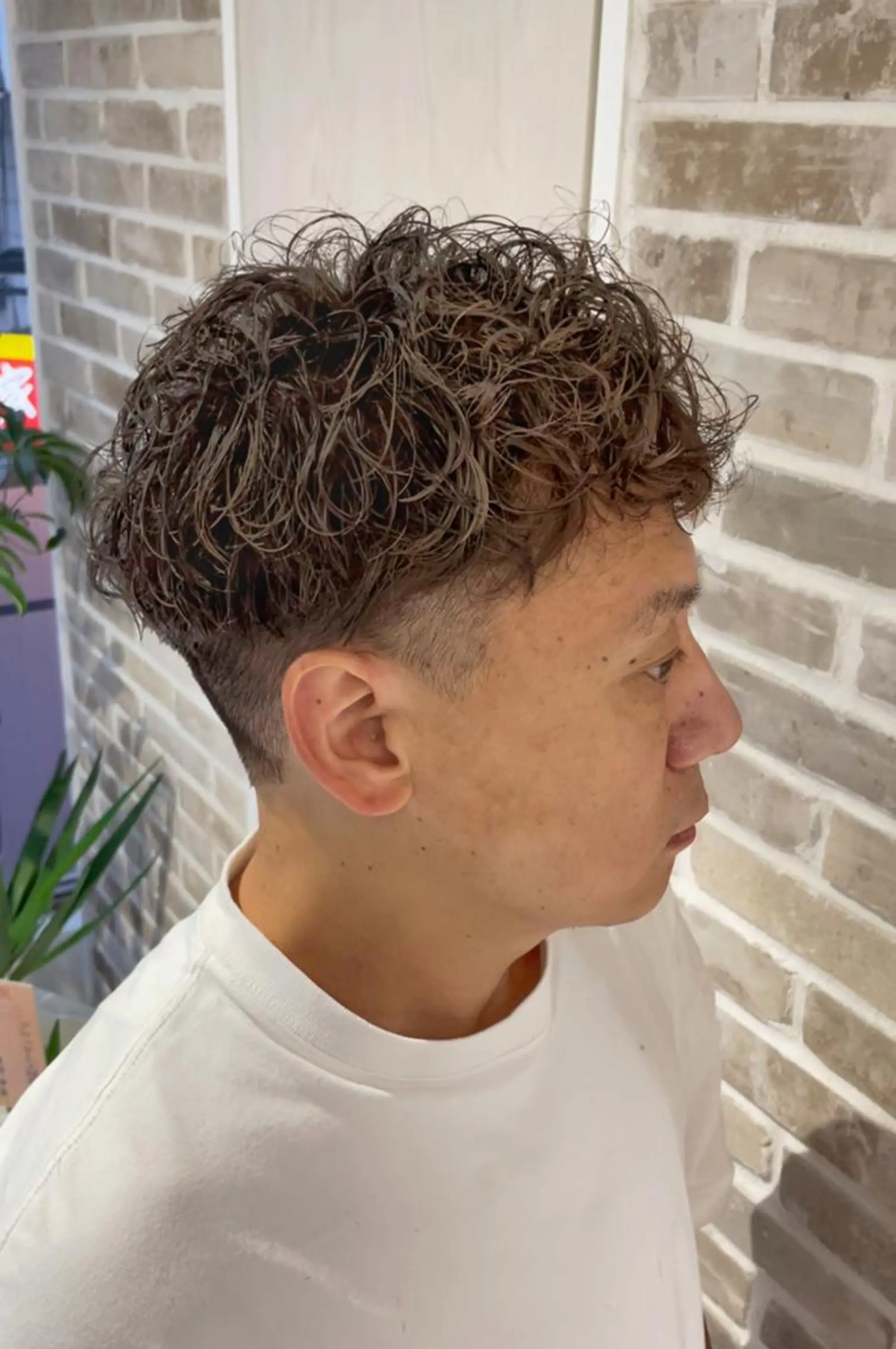 ショート パーマ カラー ツイストスパイラルパーマ ハイライトカラー ハイライト スパイラルパーマ カット ヘアカラー ⭐️TOSHIKI メンズパーマオタク⭐のヘアスタイル