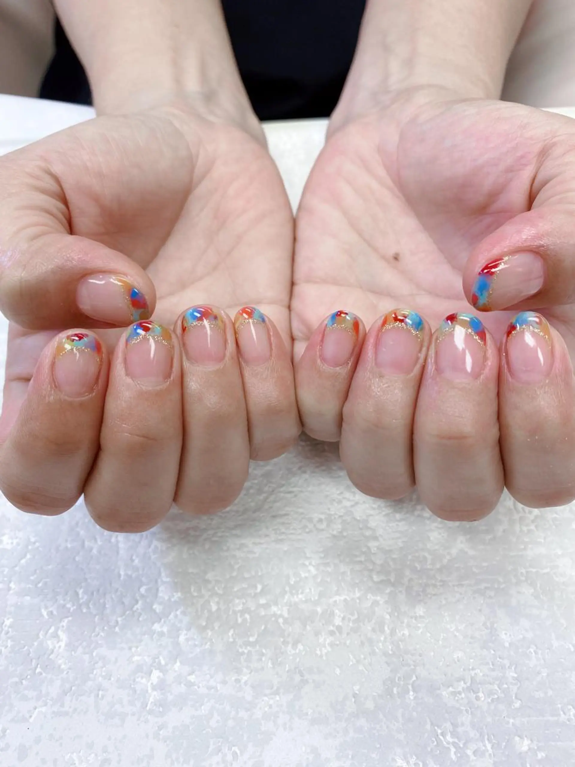 ショート ハンドネイル JNA認定講師🌸 RIEのネイルデザイン