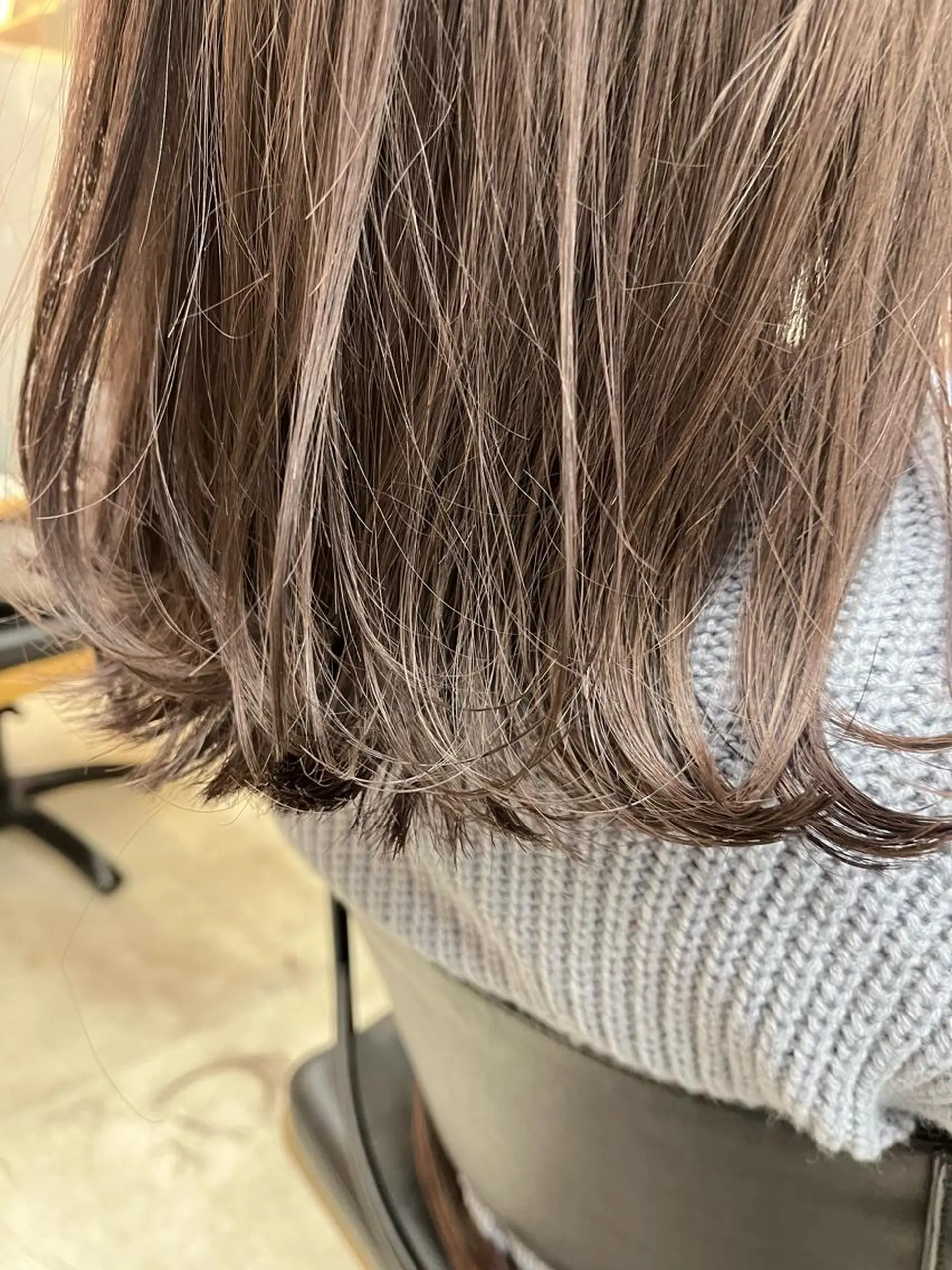 ミディアム カラー パーマ ヘアアレンジ Riposo.所属・✨似合わせカラー✨ 奈須晴香のヘアスタイル