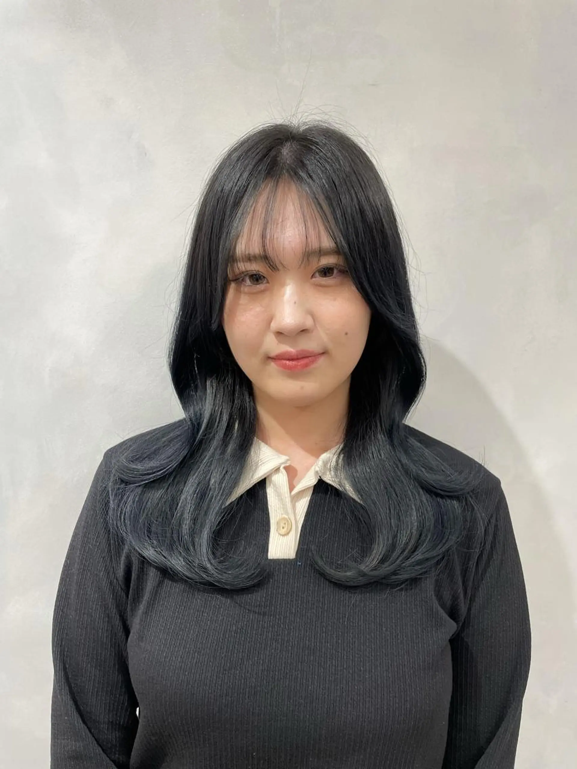 ロング 韓国風ヘア レイヤーカット カット ❤︎︎韓国ヘア❤︎︎ 𝑺𝒉𝒊𝒉𝒐のヘアスタイル