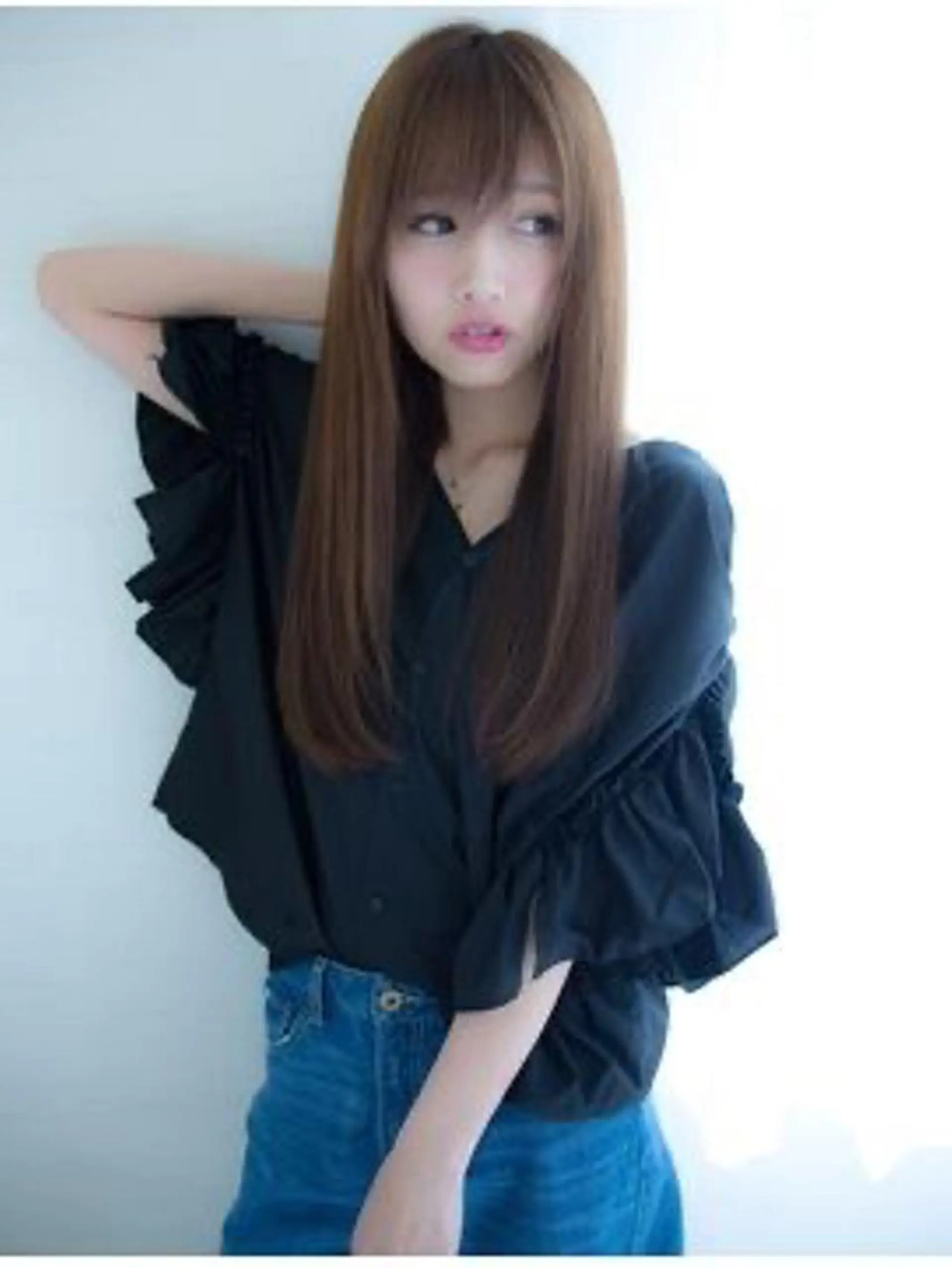 ロング カラー パーマ トリートメント ストレートパーマ 横野 孝志のヘアスタイル