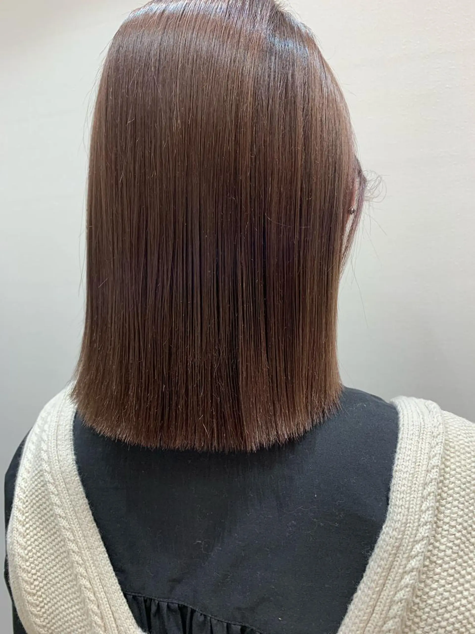 ミディアム カット ヘアカラー トリートメント teddy所属・レイヤー、髪質改善 🧸メイ🧸のヘアスタイル
