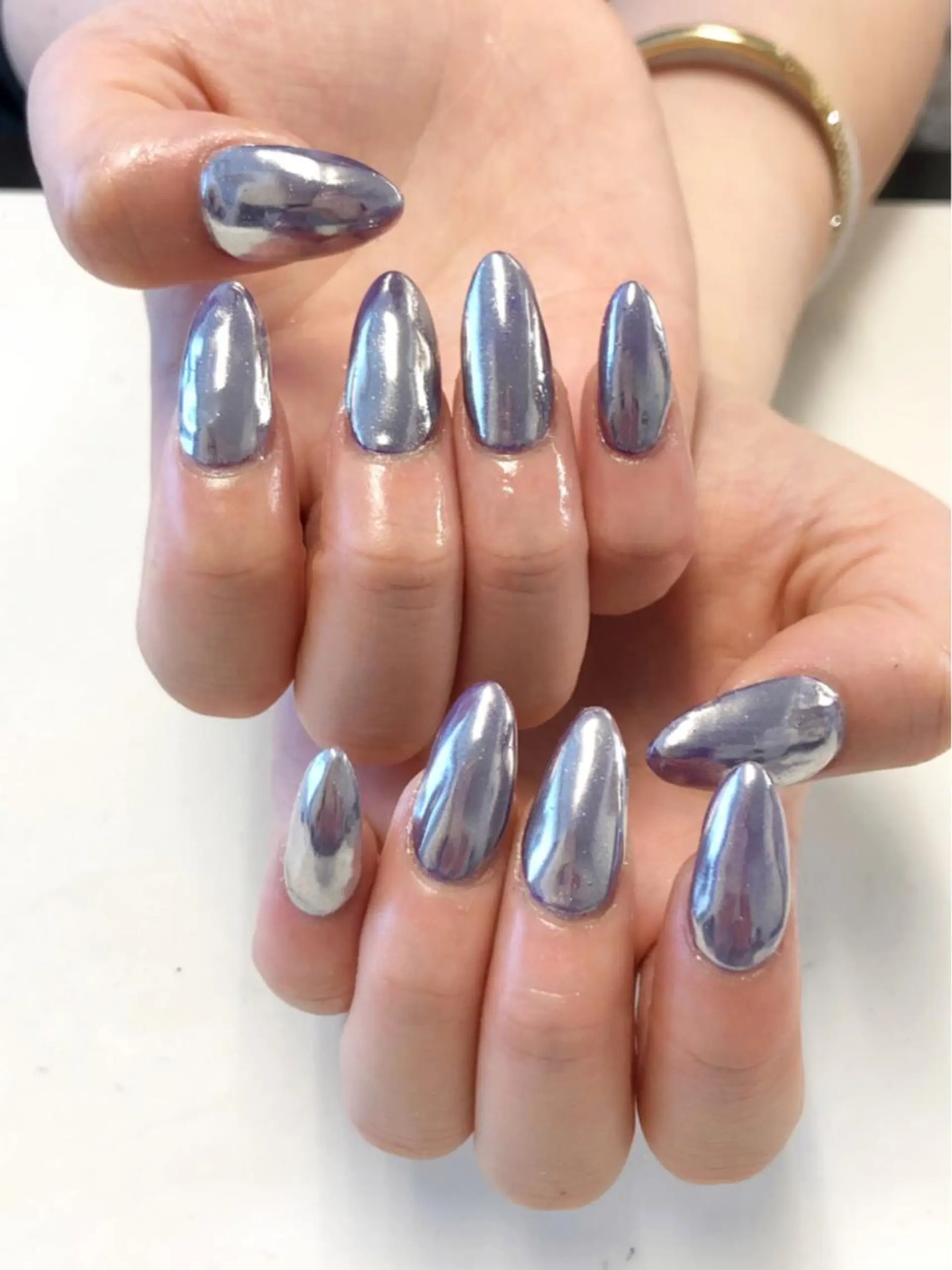 ネイル ミラーネイル ワンカラーネイル スカルプネイル KIREIE NAILSのネイルデザイン