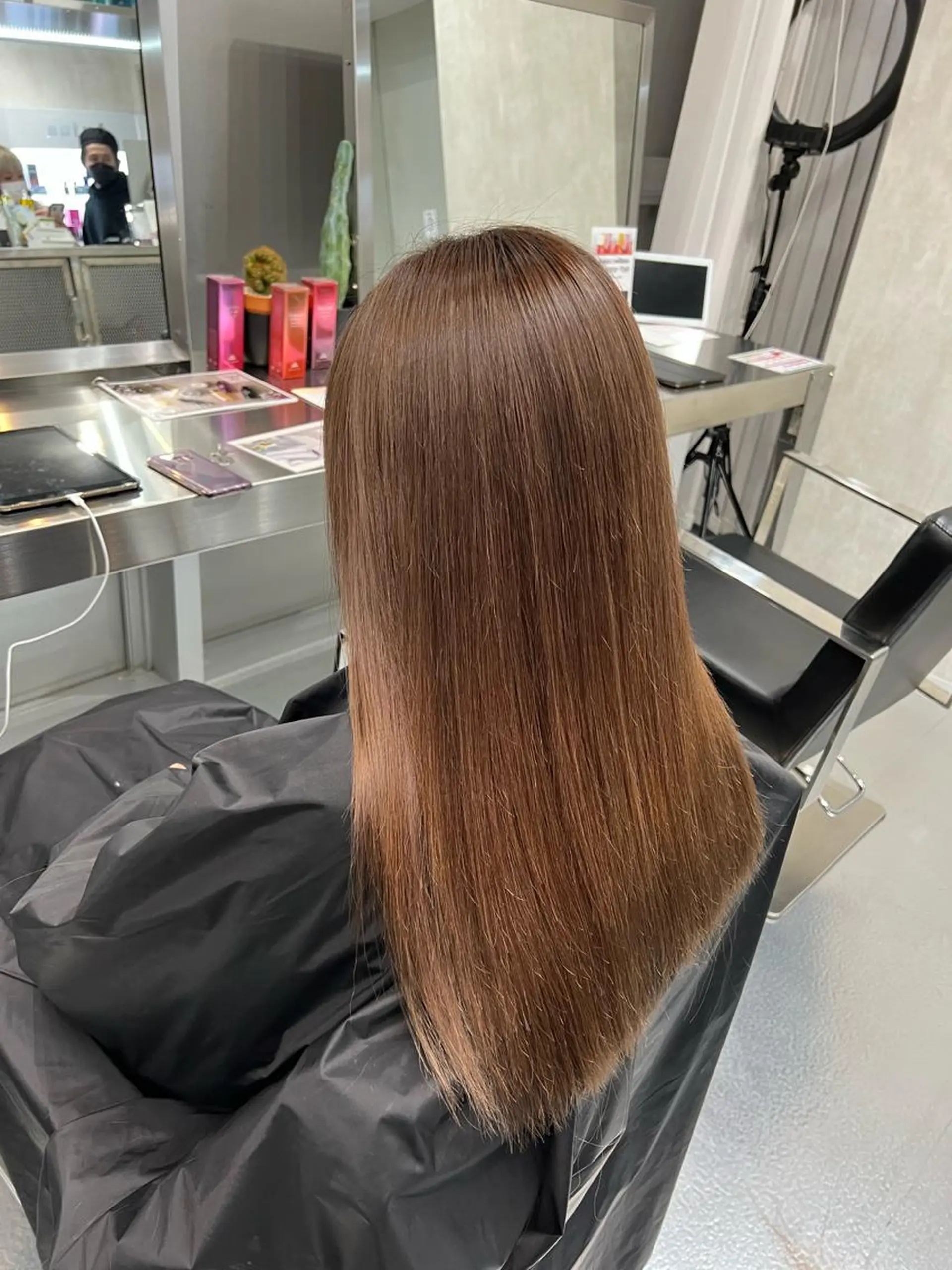 ロング ヘアカラー トリートメント CARAT堺東 Aujua認定サロンのヘアスタイル