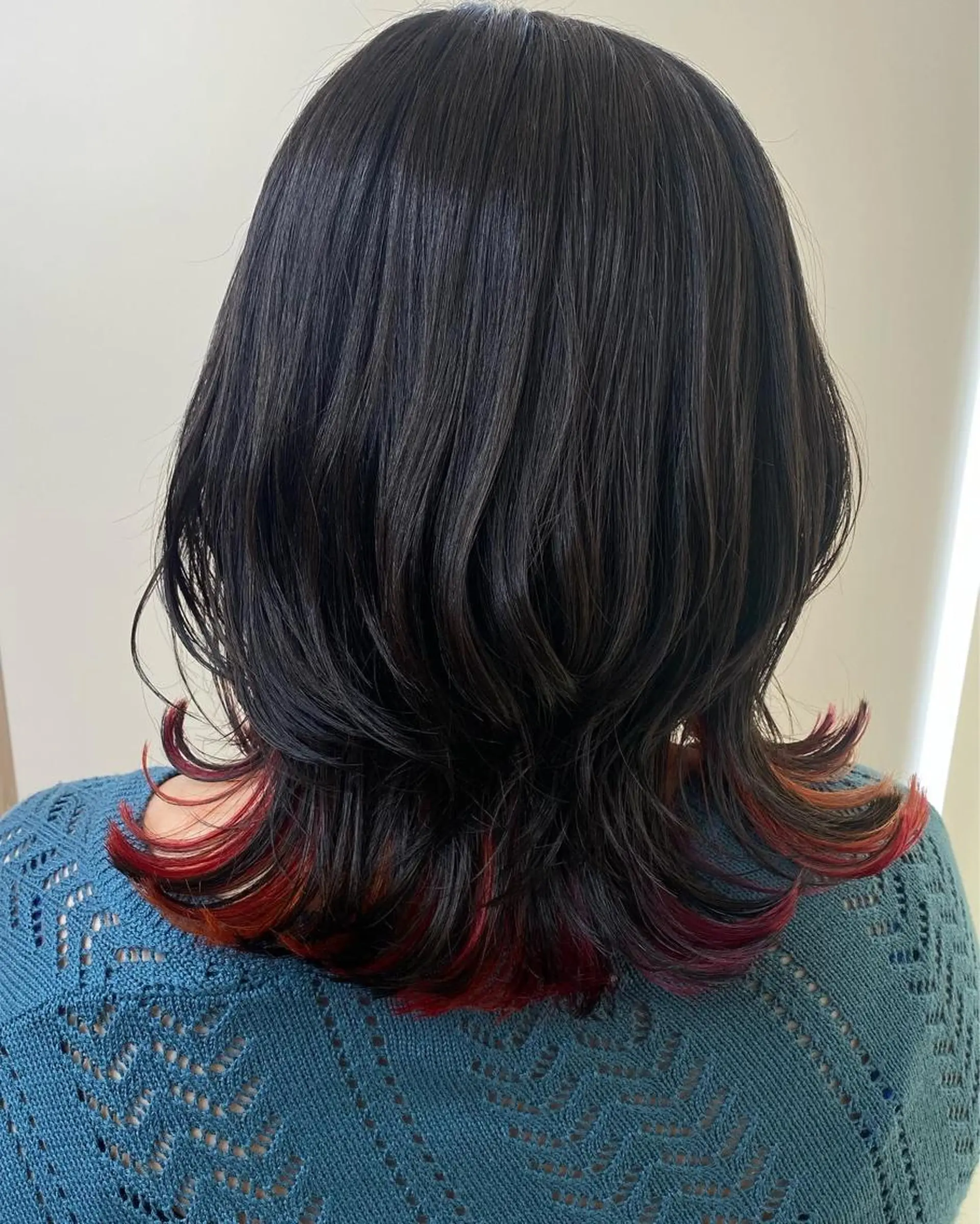 ミディアム カラー カット ヘアカラー トリートメント ✴︎ヒラガカナ✴︎ ECLAT HAIRのヘアスタイル