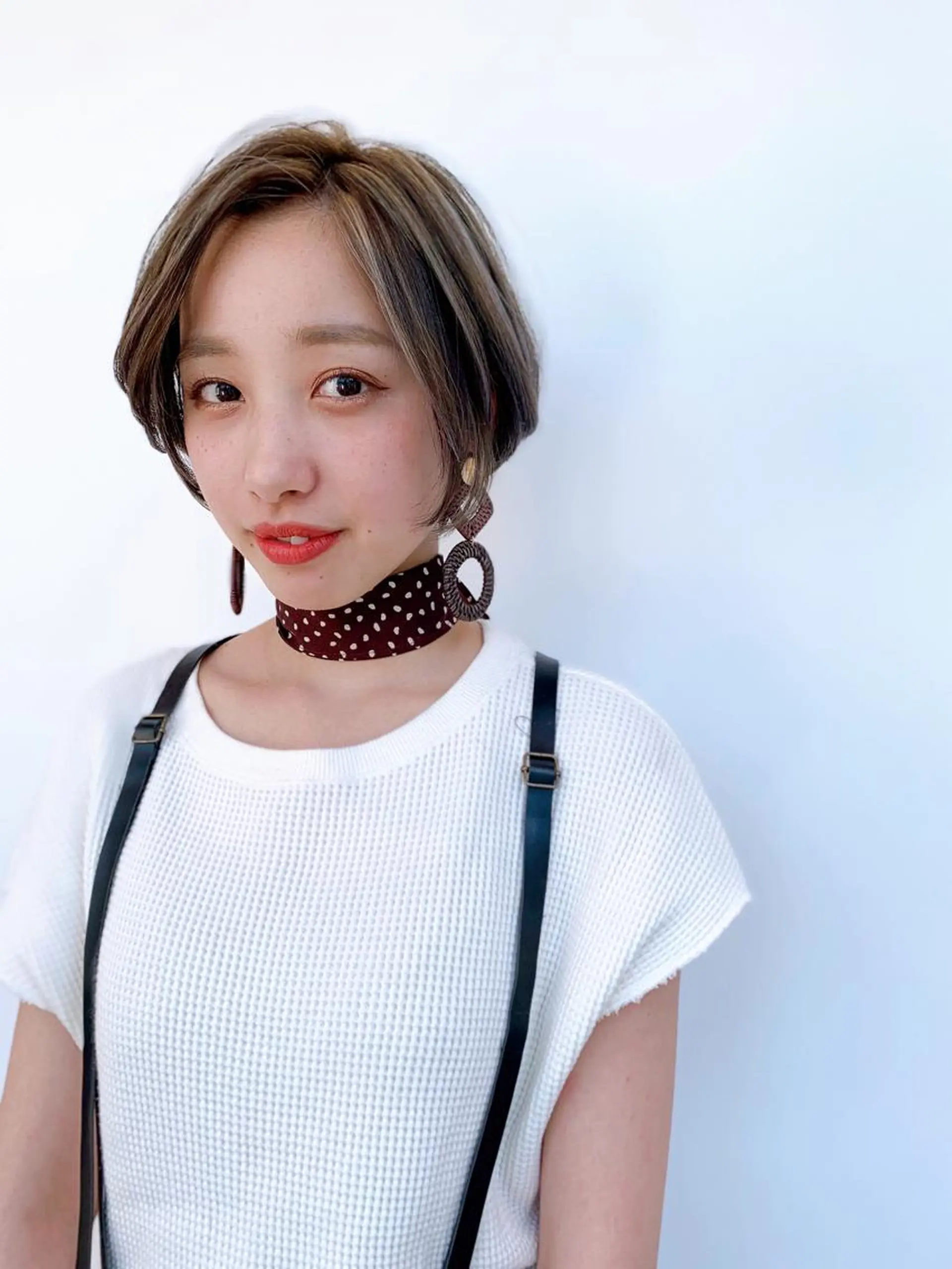 ショート ハイライト ショートヘア カット ヘアカラー トリートメント ヘッドスパ ヘアセット Lond enikaのヘアスタイル