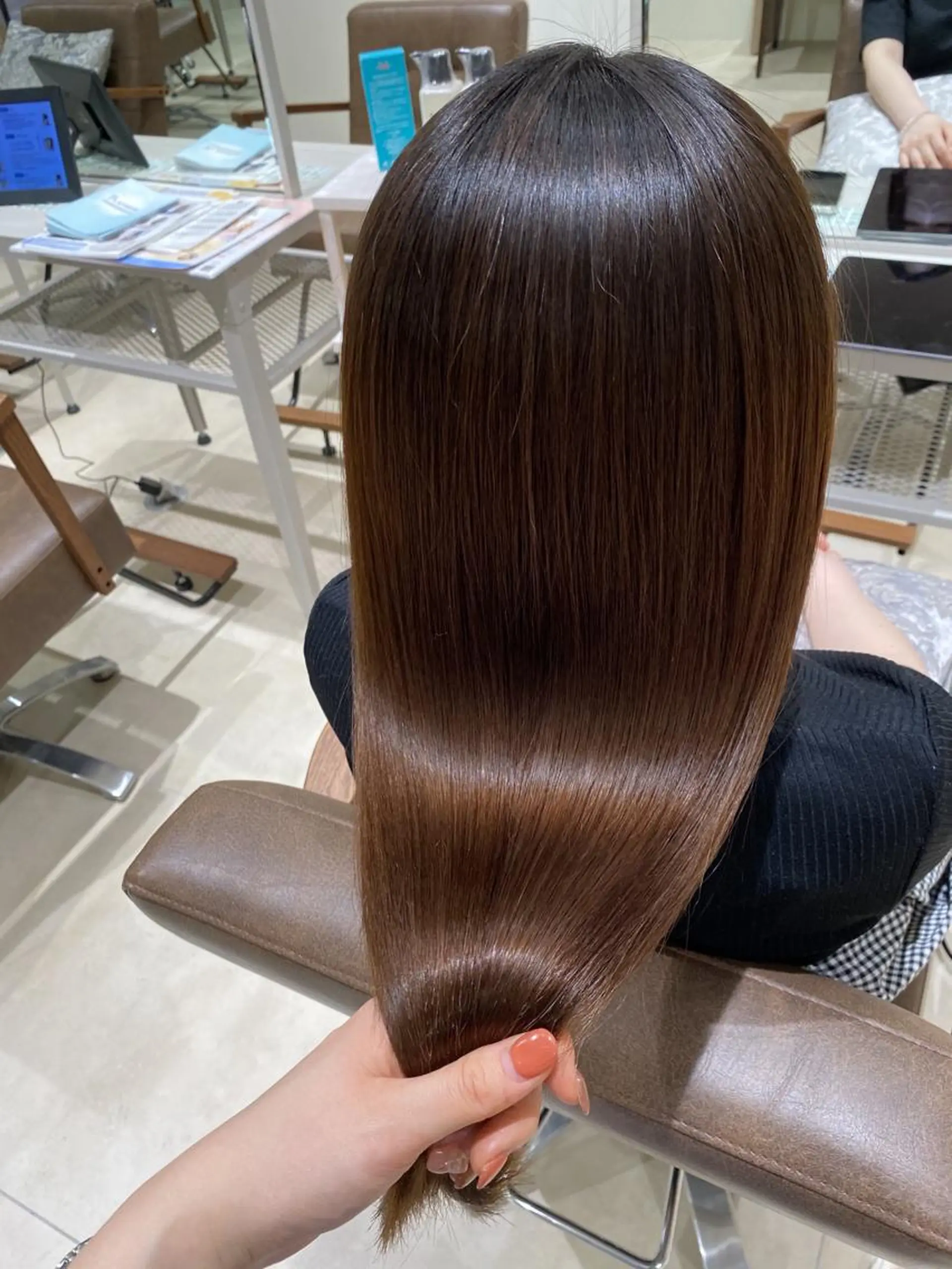 ロング カラー トリートメント トリートメント ヘッドスパ 艶カラー🩵中久保 舞優🩵のヘアスタイル