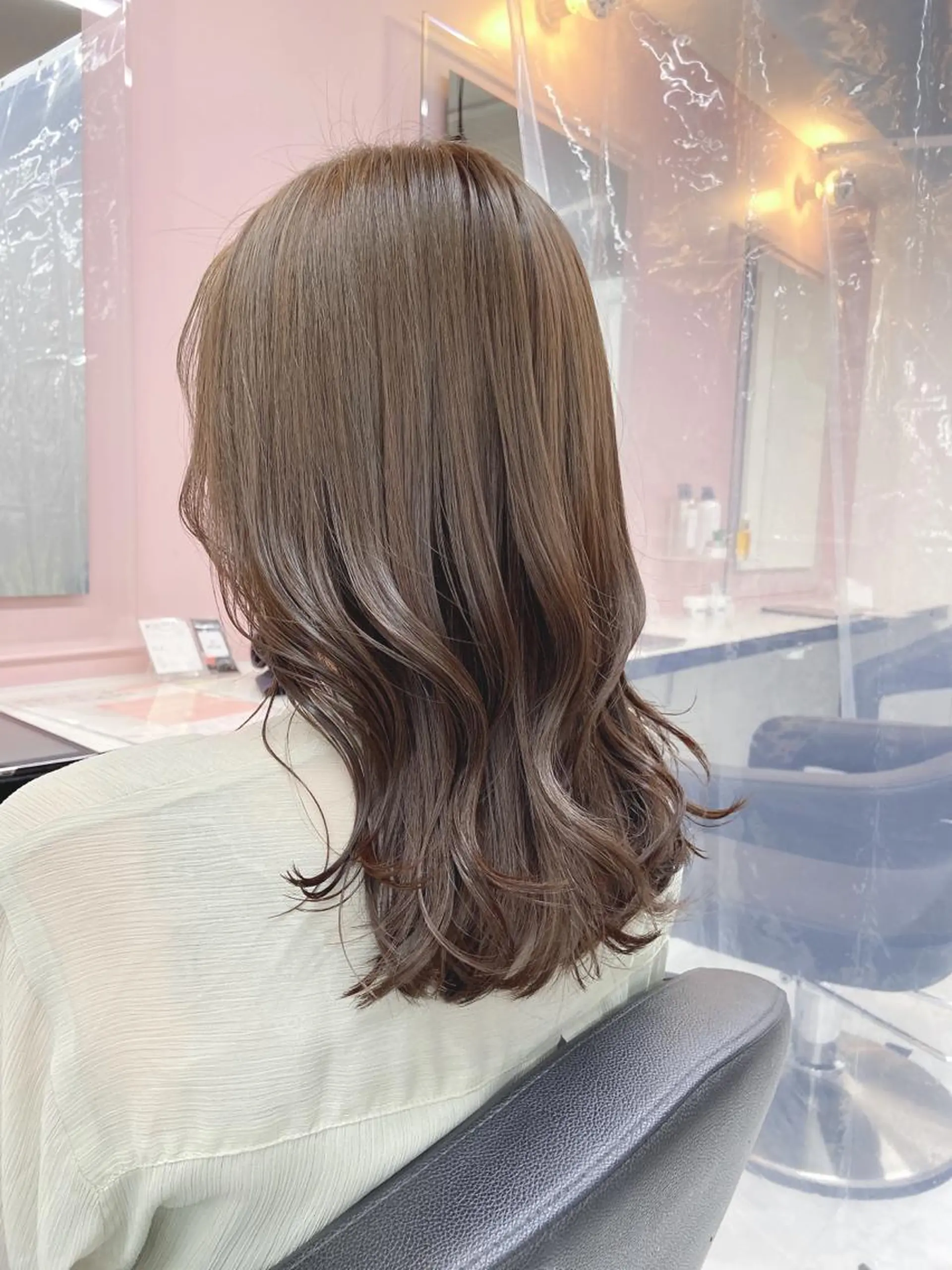 セミロング カラー パーマ ヘアアレンジ ヘアカラー トリートメント ヘッドスパ ヘアセット 💖うる艶カラー💖 モデル募集💖のヘアスタイル