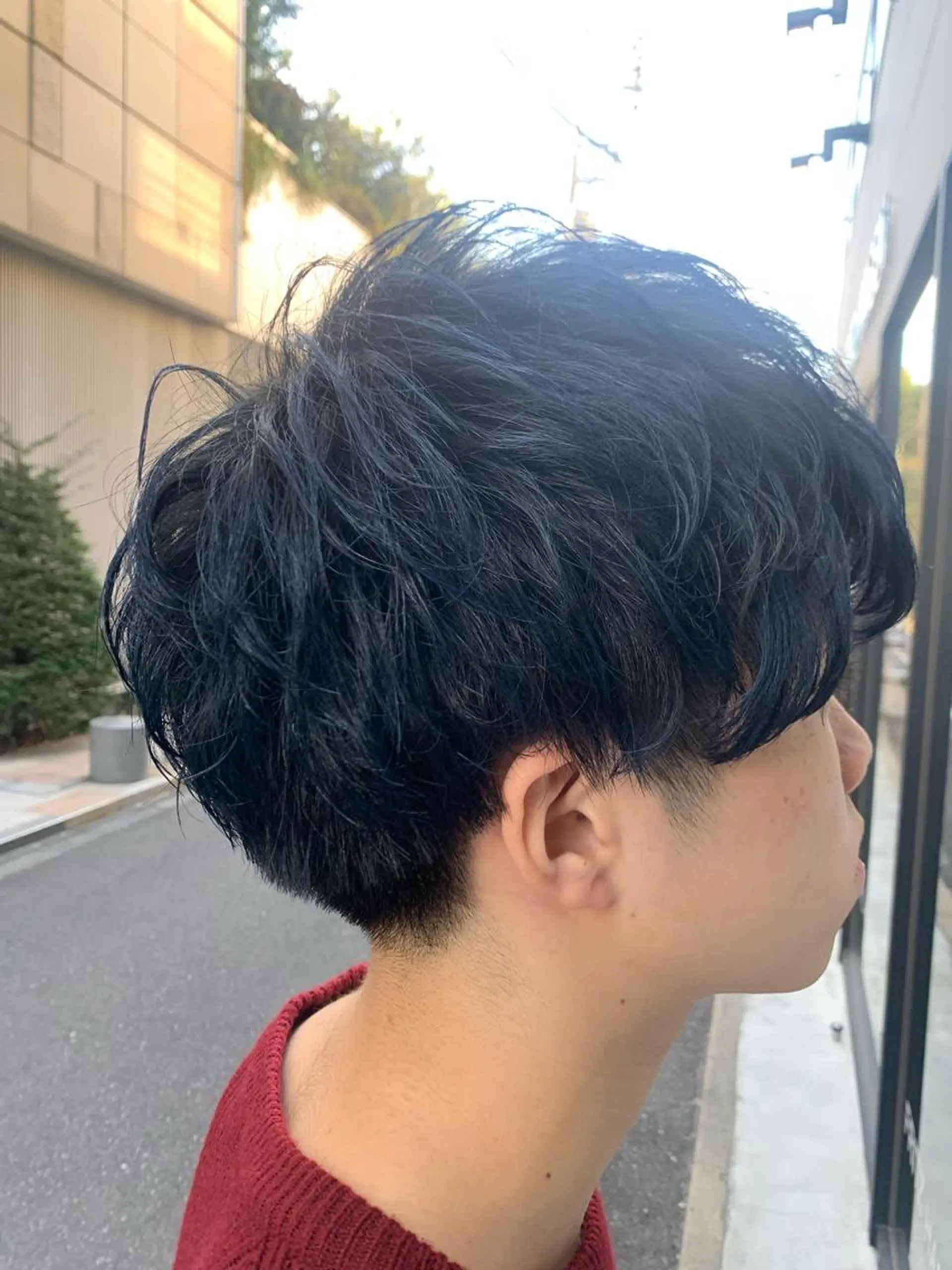 カラー ヘアアレンジ メンズ 乾かすだけでサラ艶に /髪質改善西村涼太のヘアスタイル