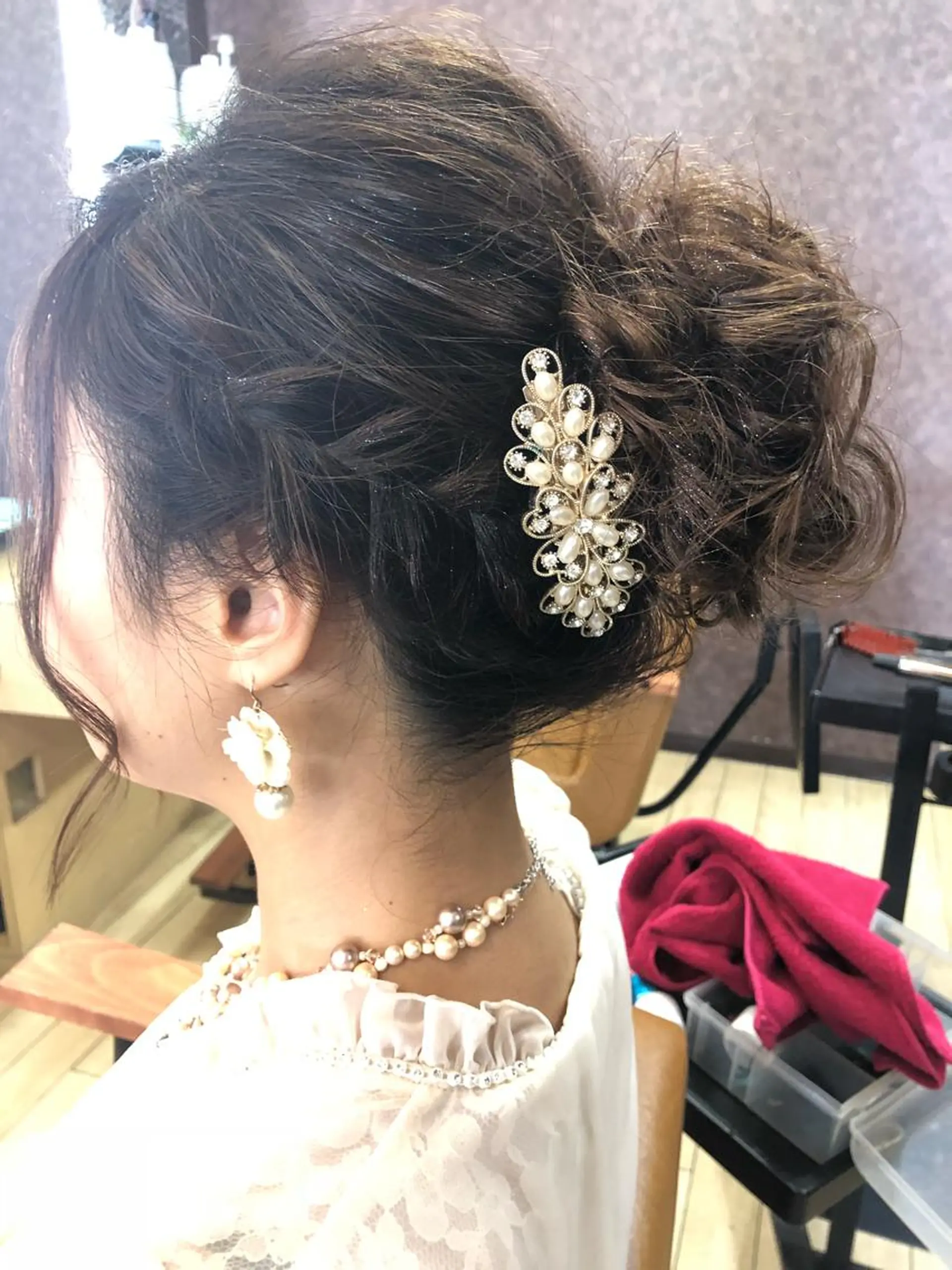 ミディアム ヘアアレンジ ヘアセット 小倉 教志のヘアスタイル