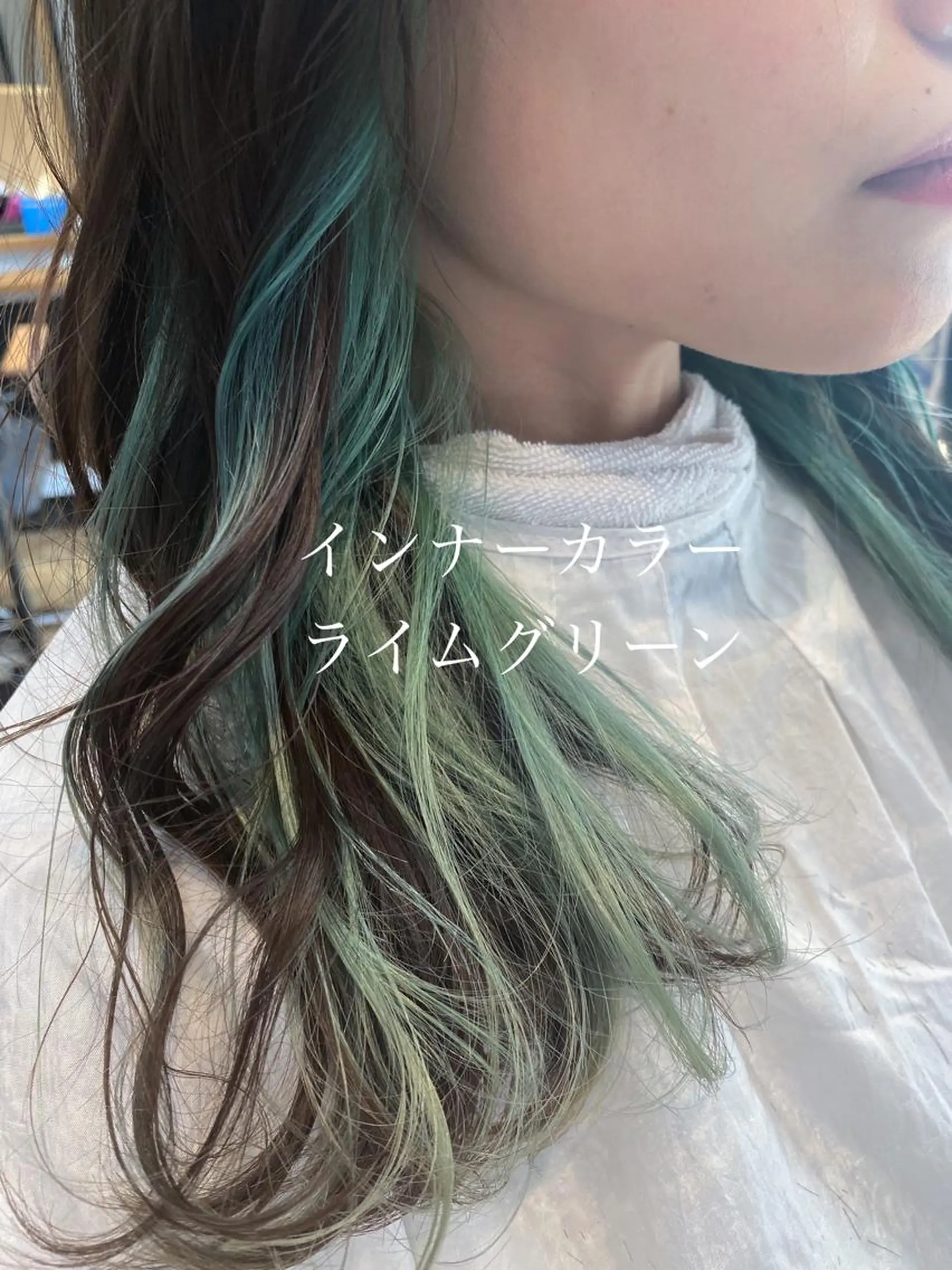 ロング カラー デザインカラー/ ブリーチ/稲若健太郎のヘアスタイル