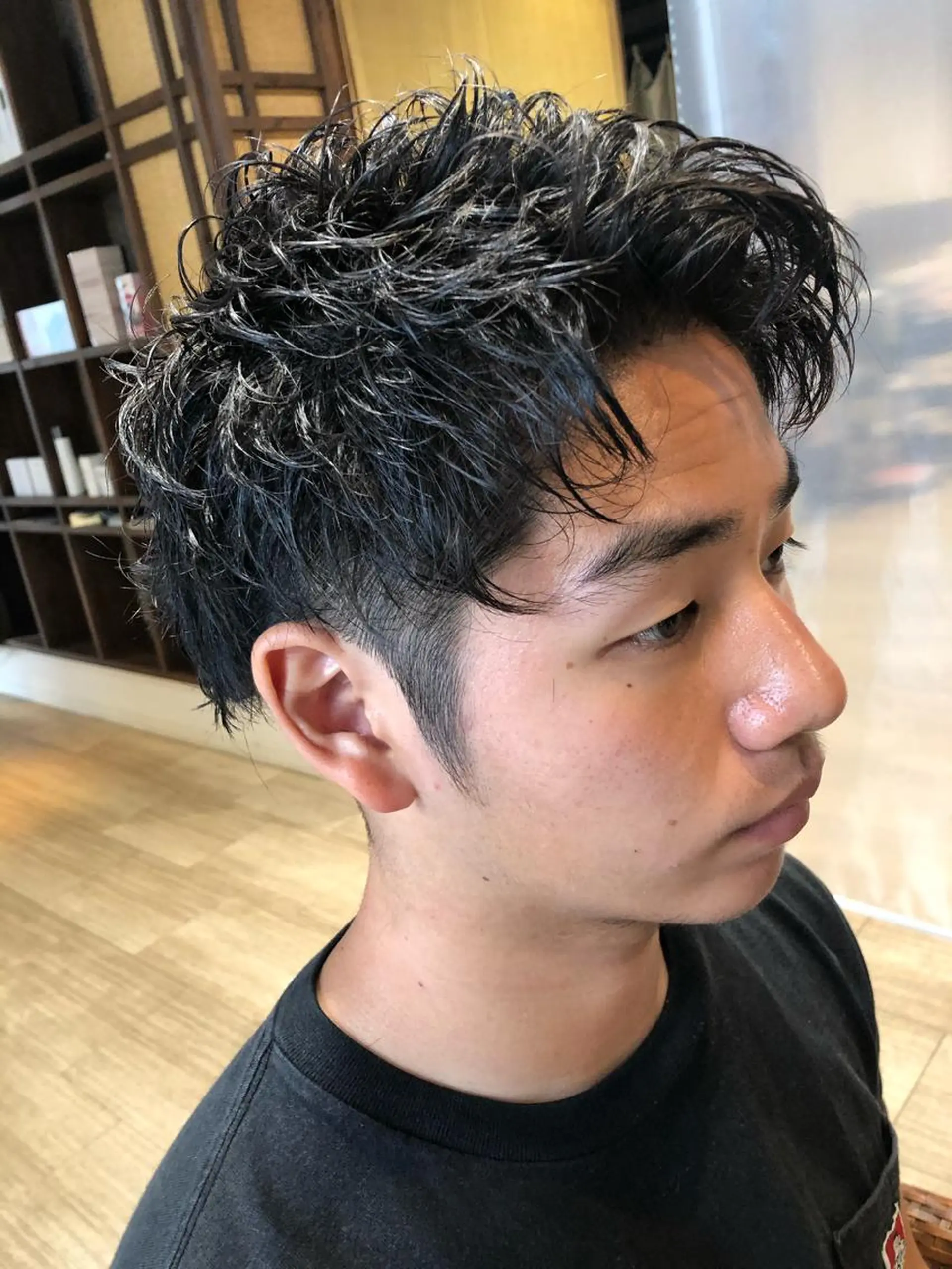 ショート メンズ メンズパーマ/ スパイキー/神田正紀のヘアスタイル