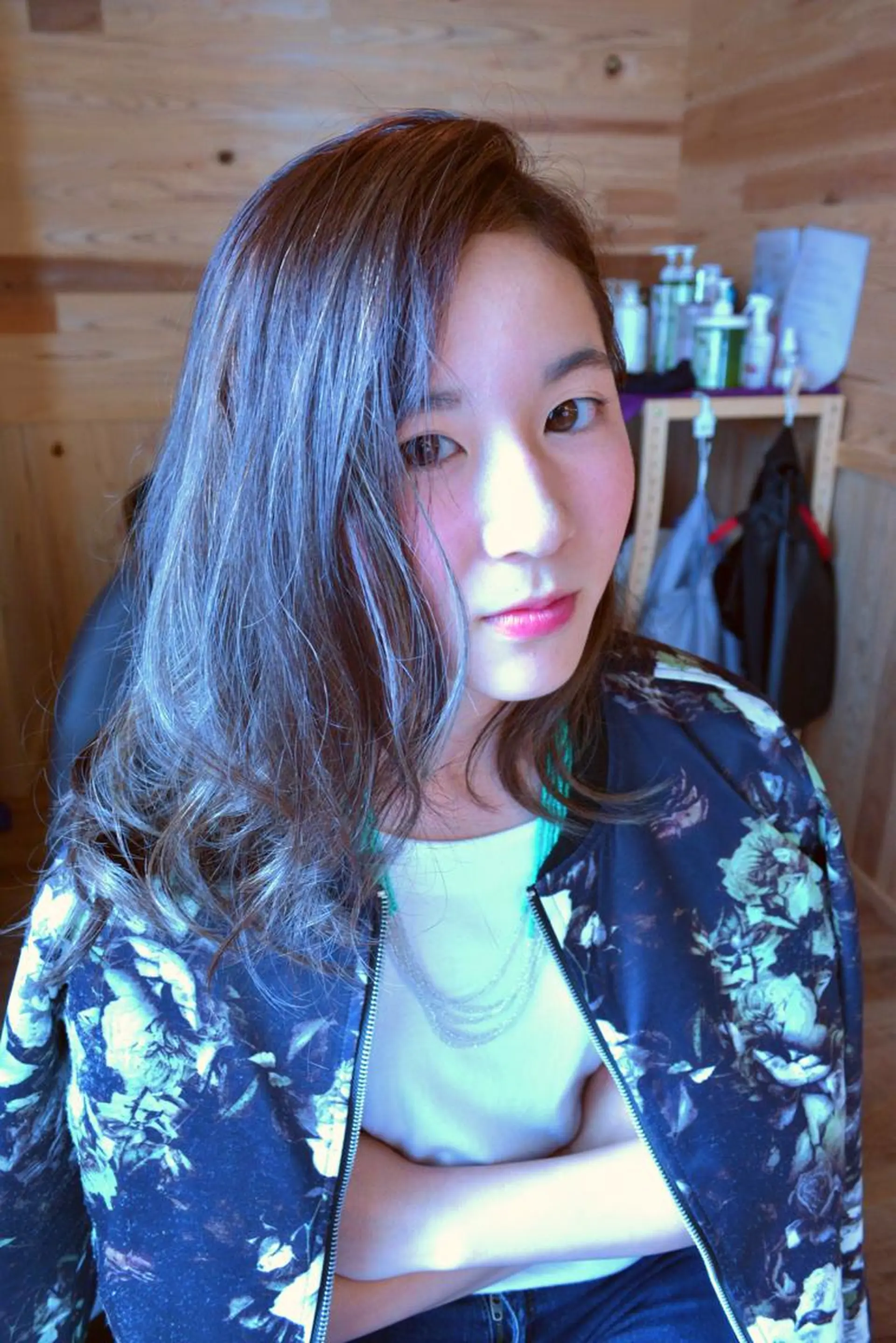 ミディアム カラー パーマ ヘアアレンジ 透明感カラー グレージュ メッシュ belle chambreイブカのその他イメージ