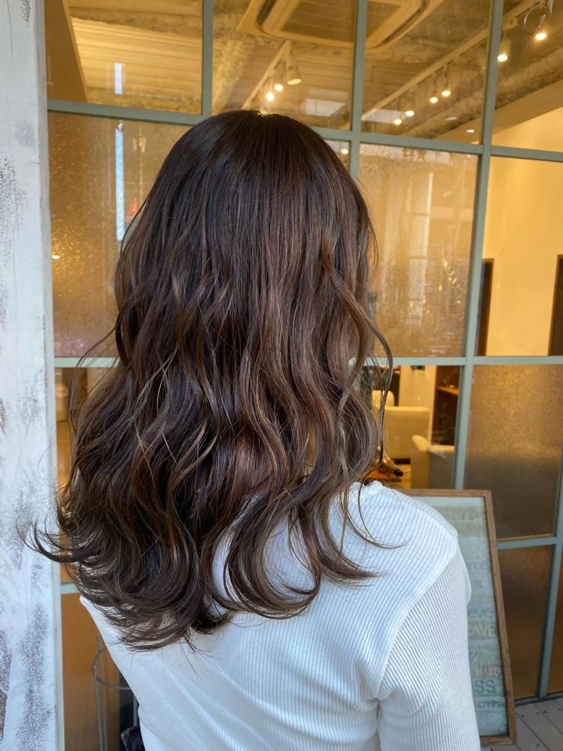 ロング カット ヘアカラー トリートメント 鈴木 奈波のヘアスタイル